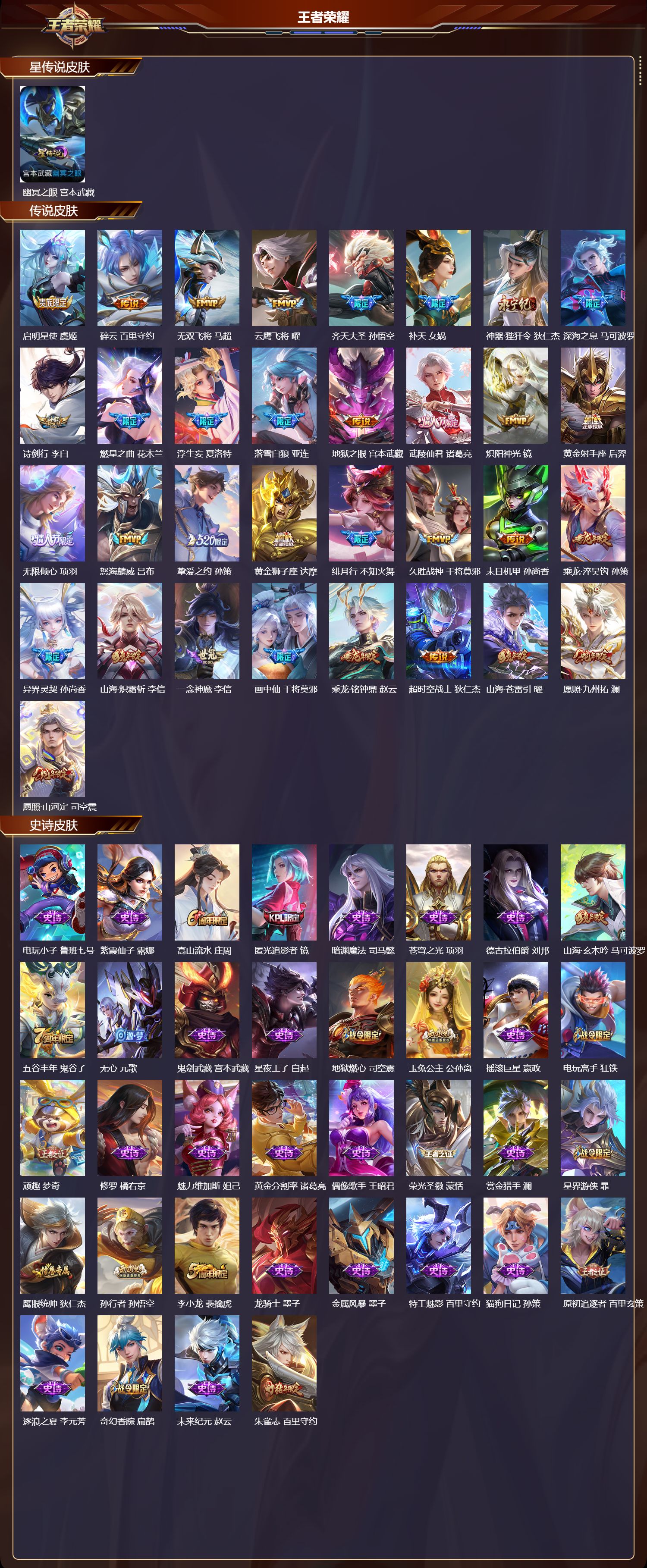 WZMK429726王者荣耀账号详情图2