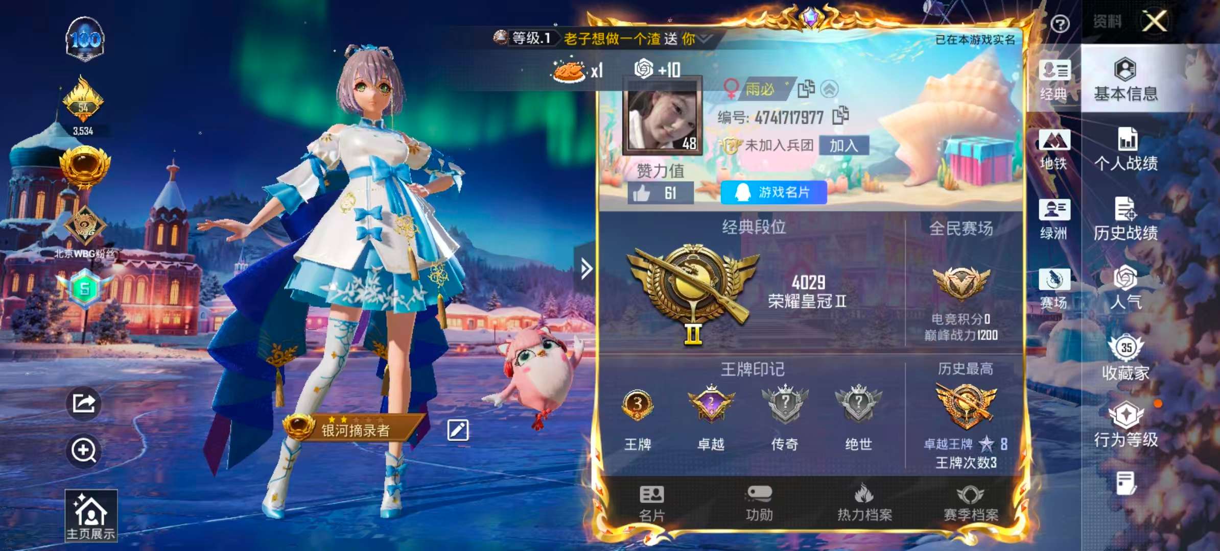 HPSJ410749和平精英账号详情图3