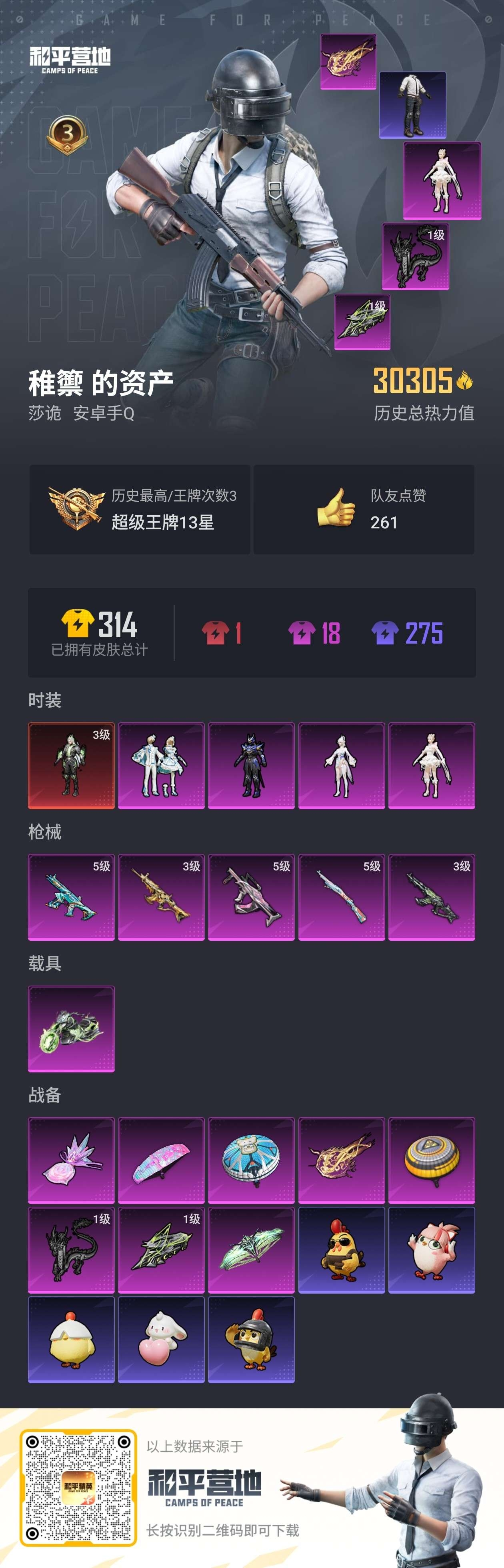 HPSJ410847和平精英账号详情图2