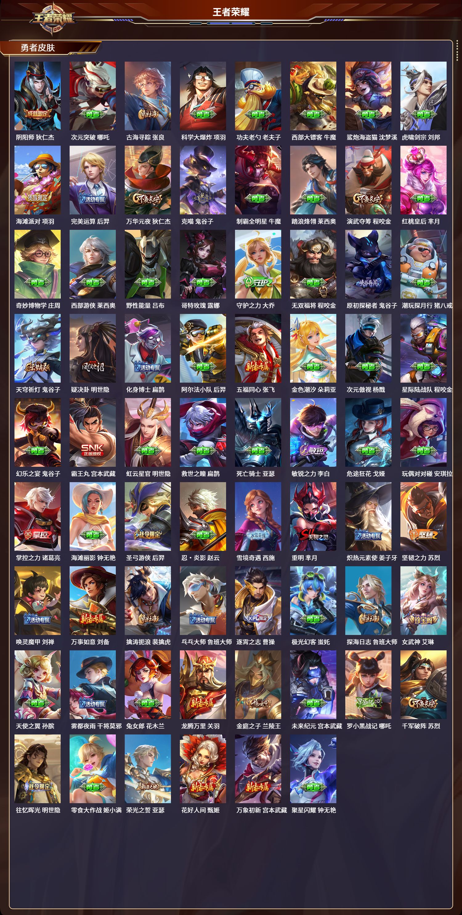 WZLX4221171王者荣耀账号详情图5