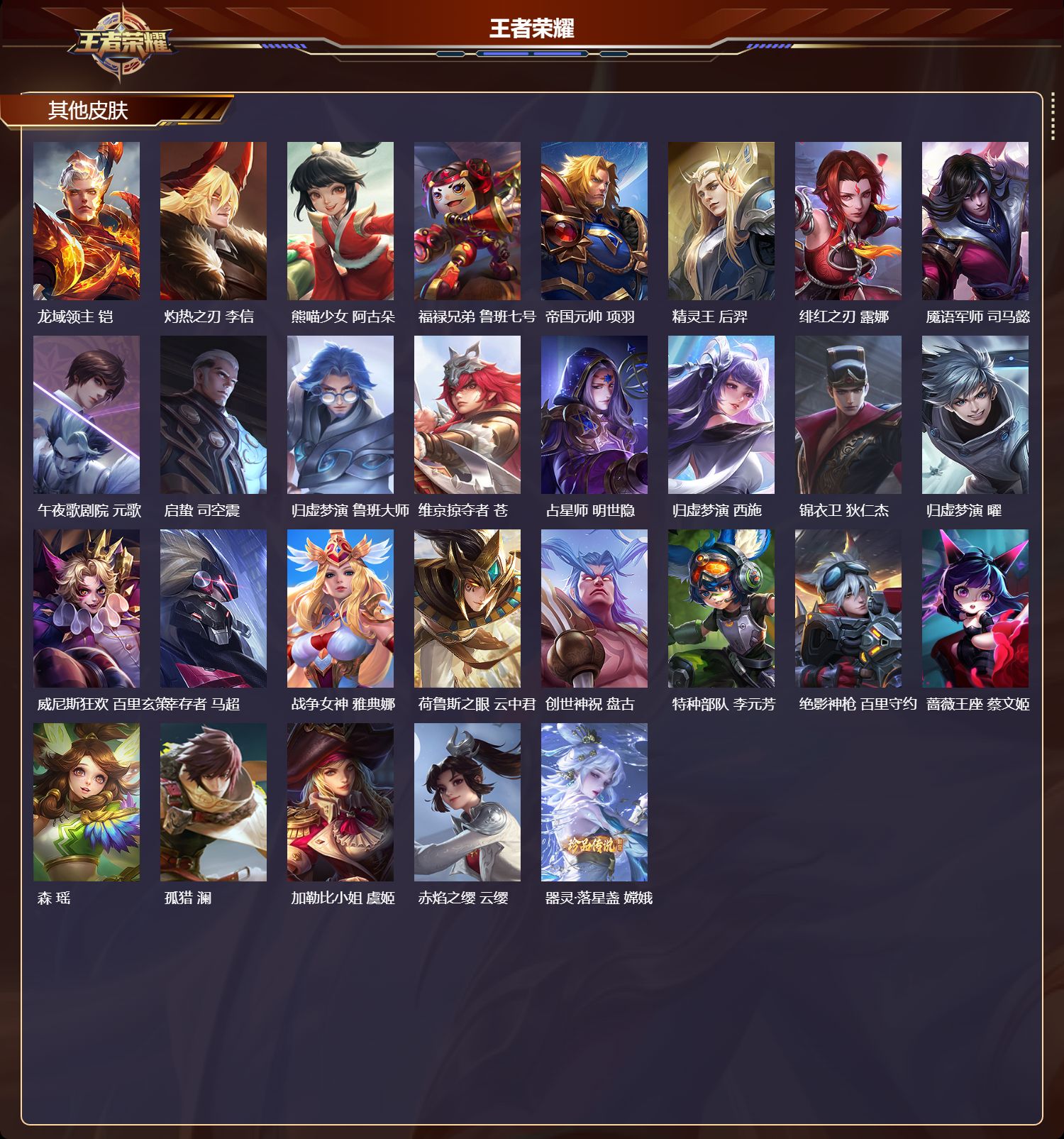 WZQM420619王者荣耀账号详情图6