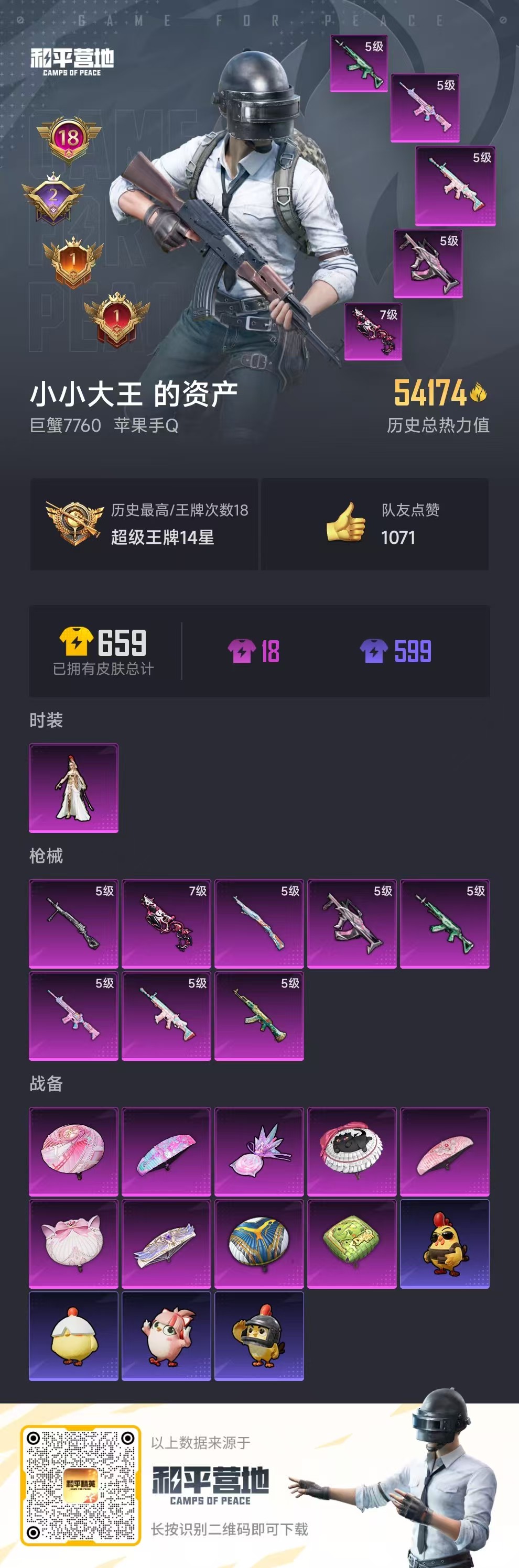 HPCMW411460和平精英账号详情图3