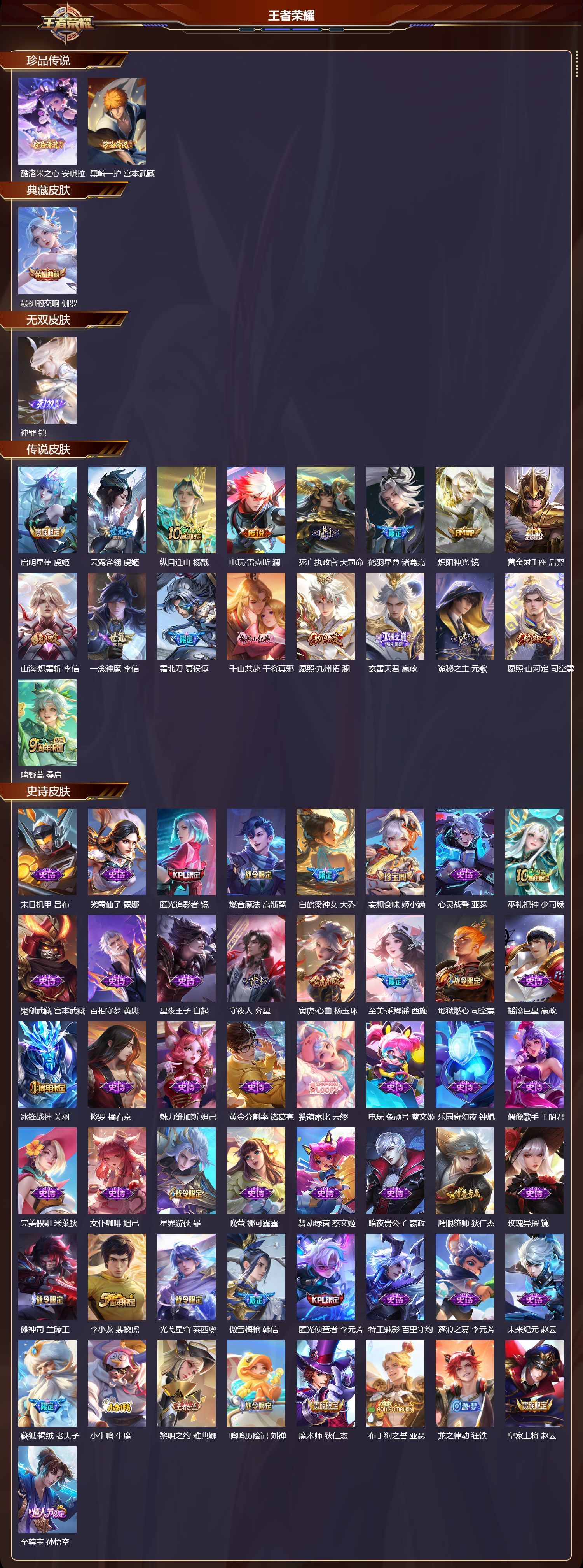 WZQM420694王者荣耀账号详情图3 WZQM420694王者荣耀账号详情图3