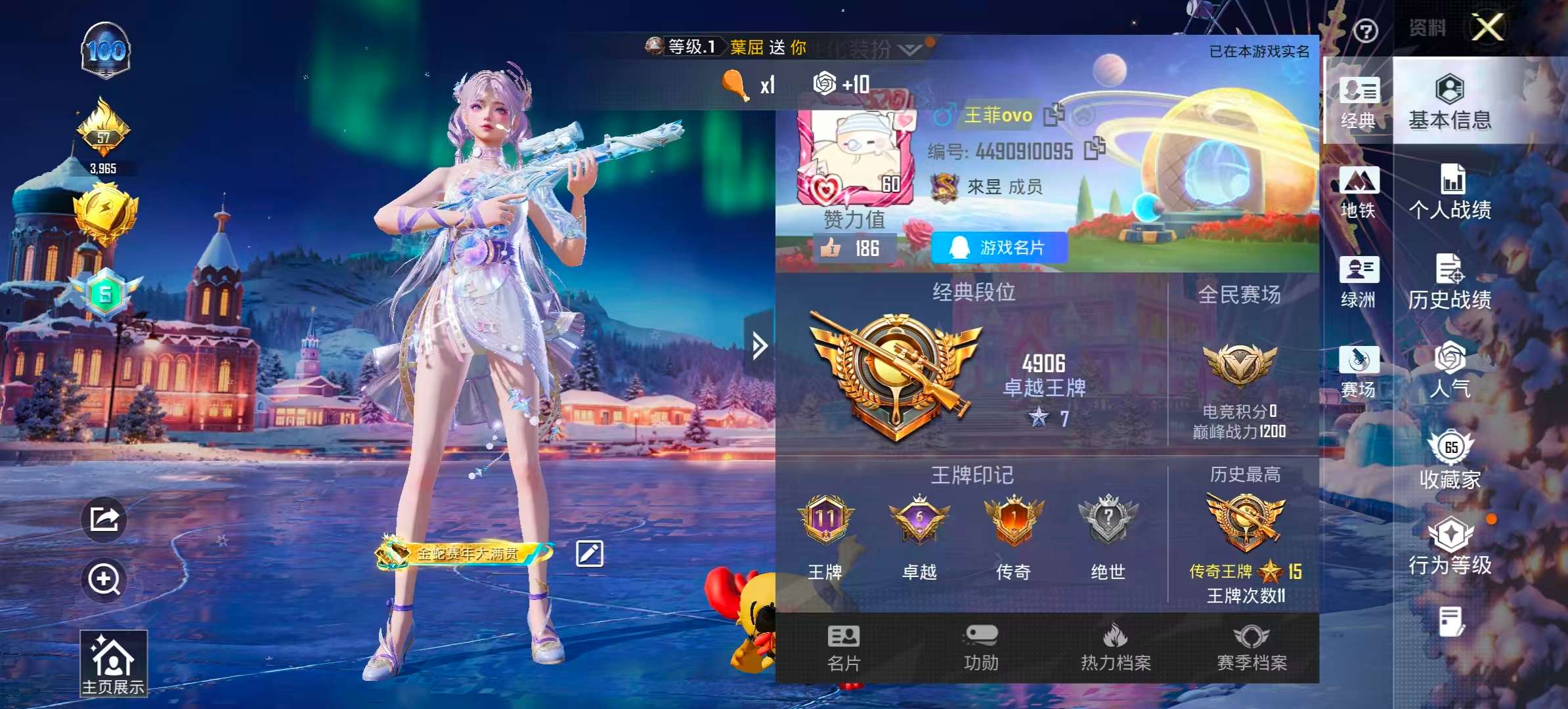 HPSJ410794和平精英账号详情图4