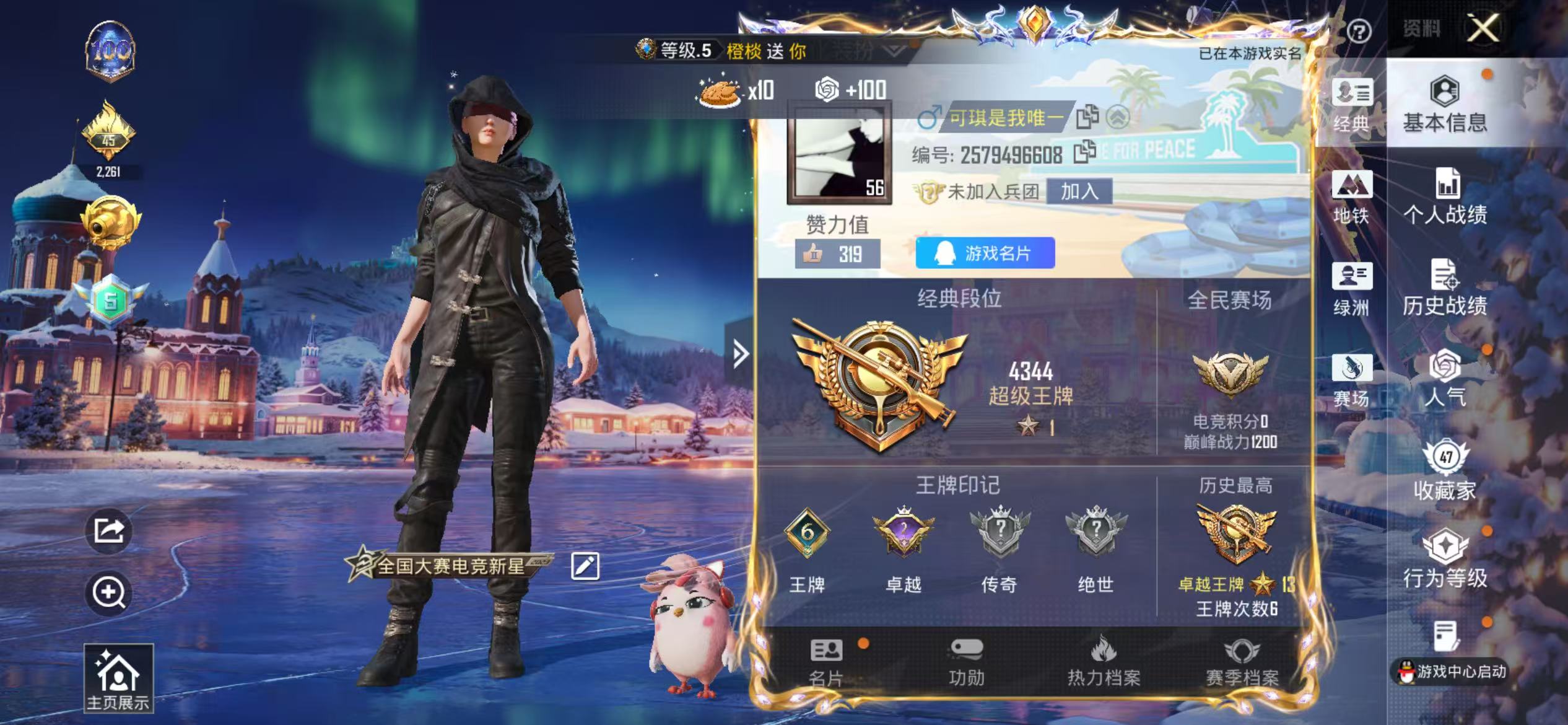 HPSJ415027和平精英账号详情图2