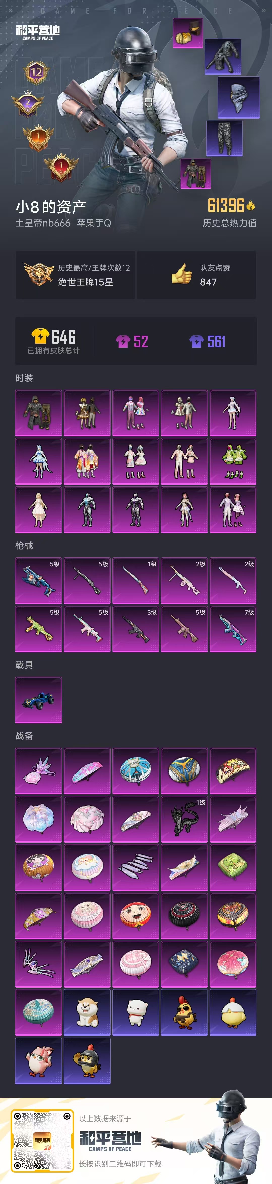 HPSJ410499和平精英账号详情图3