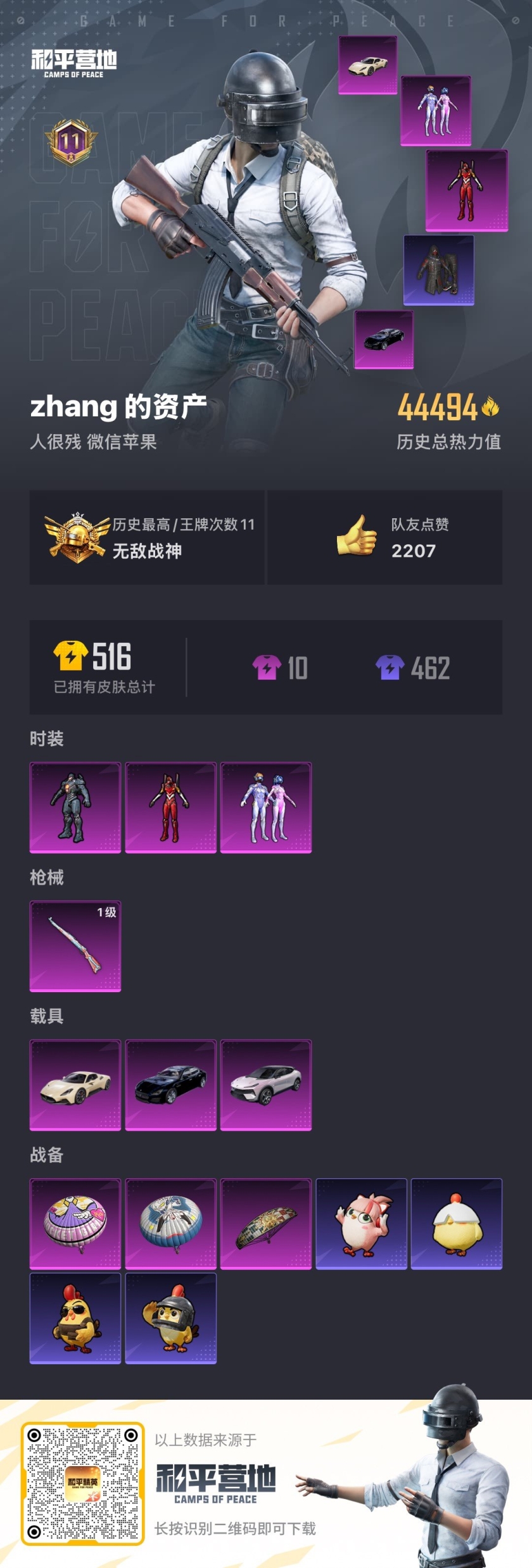 HPCMW411607和平精英账号详情图2