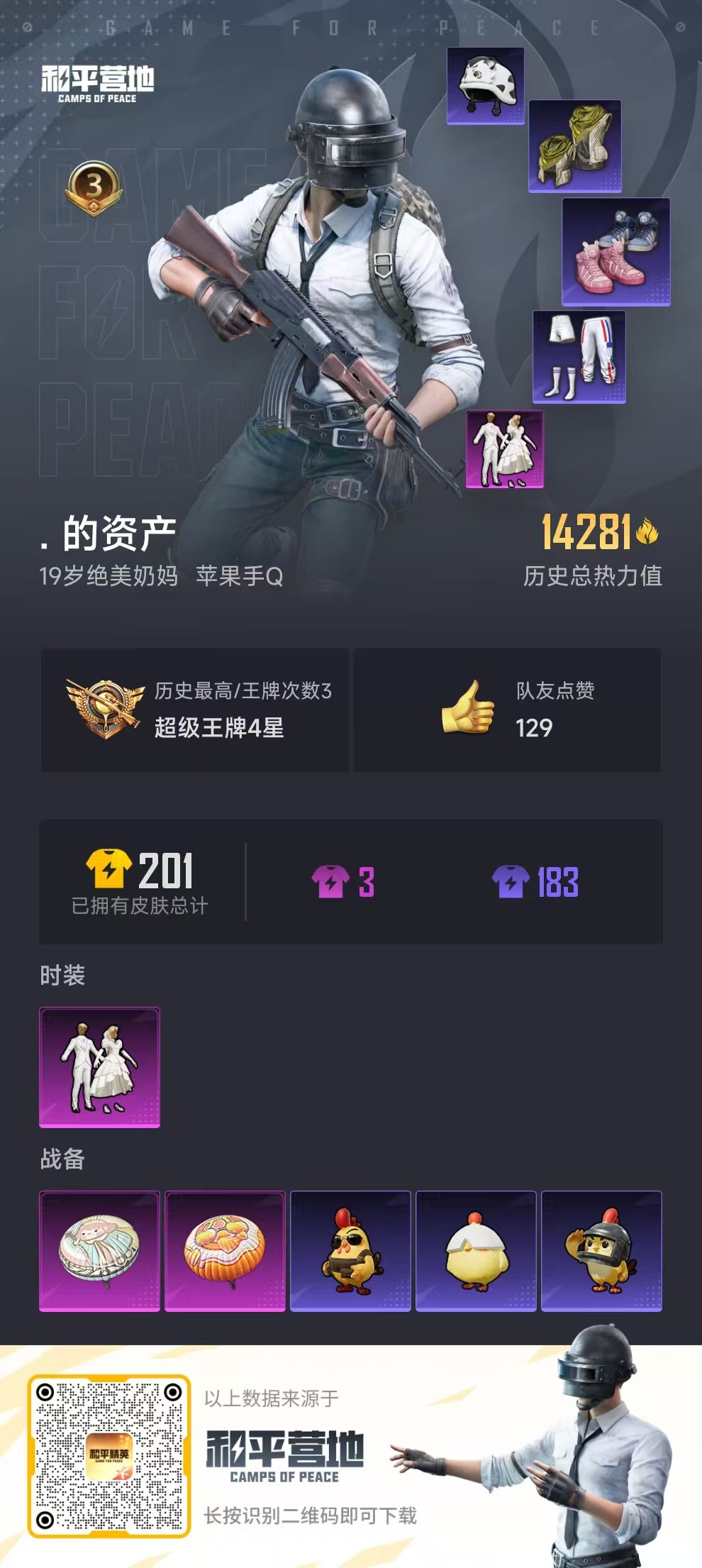 HPCMW417938和平精英账号详情图4