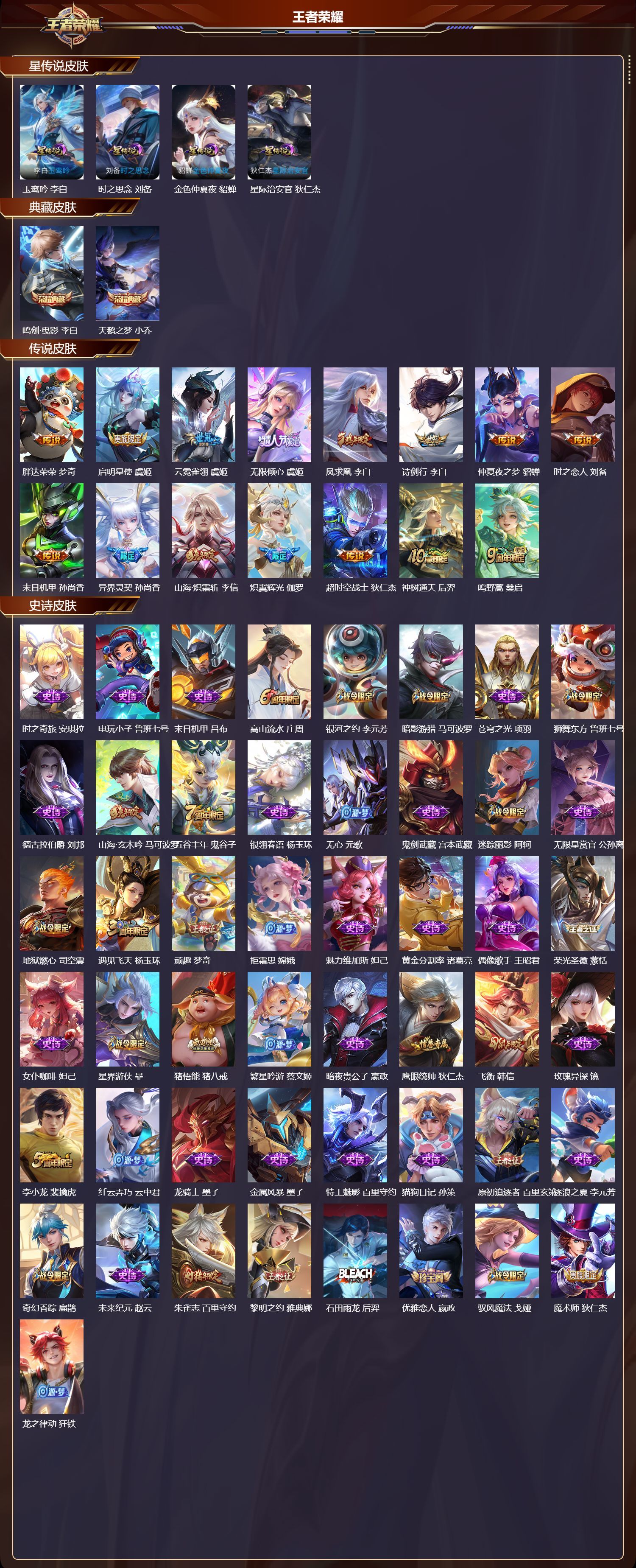 WZQM423850王者荣耀账号详情图3 WZQM423850王者荣耀账号详情图3