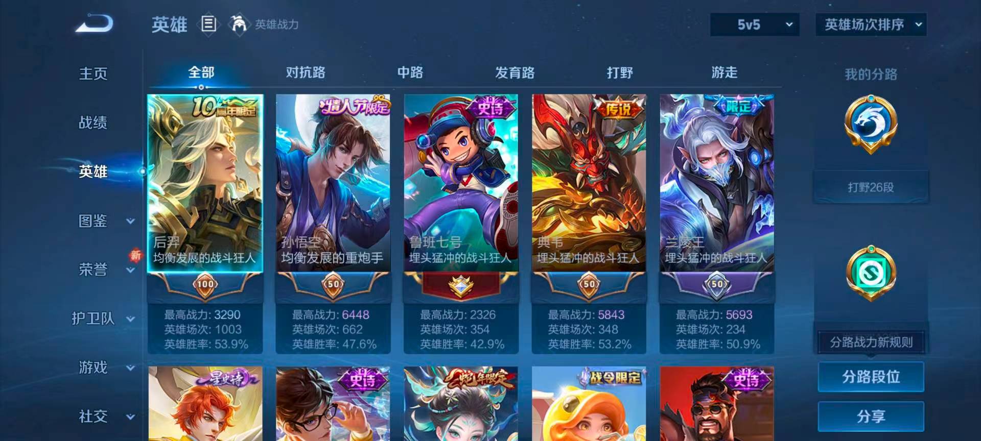 WZCMW420157王者荣耀账号详情图5