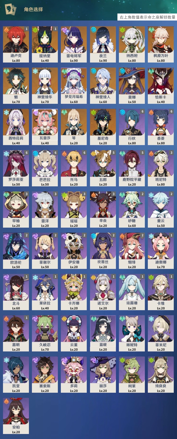 YSMK40388原神账号详情图3