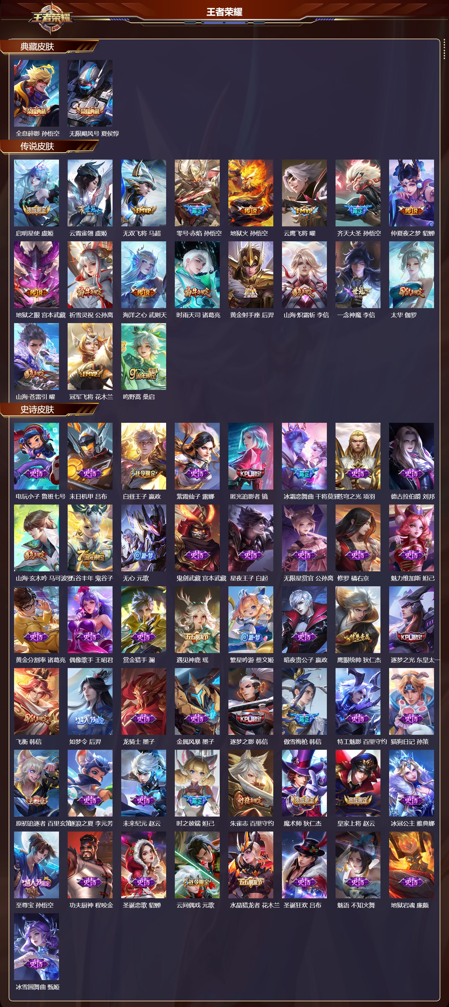 WZMK423824王者荣耀账号详情图2