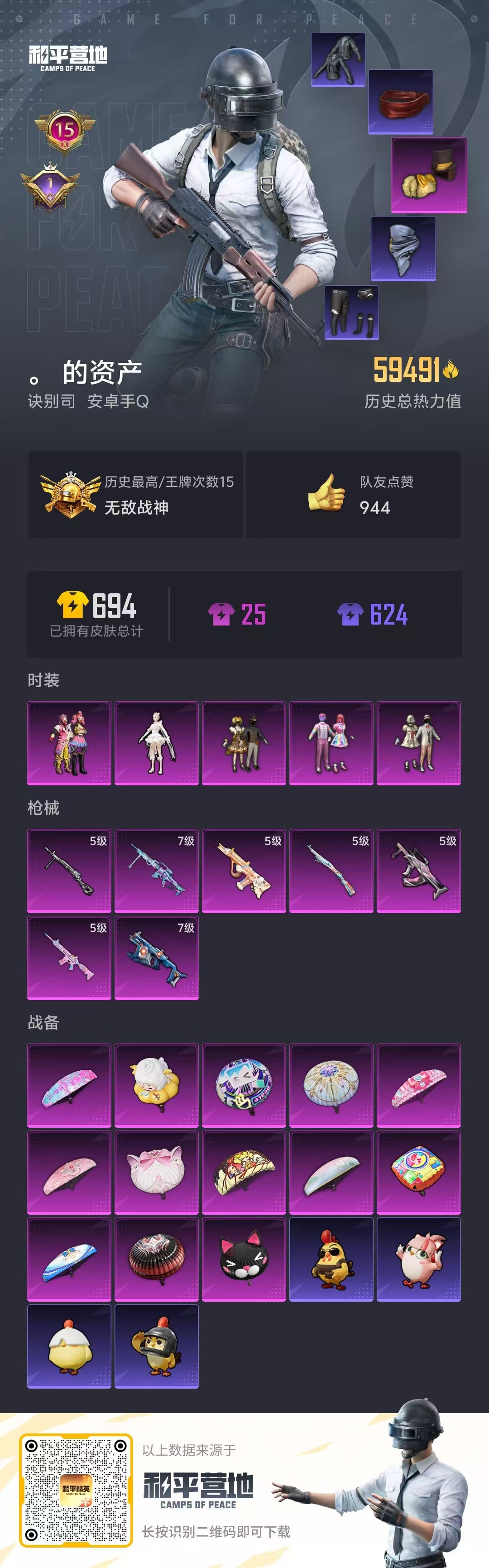 HPSJ417560和平精英账号详情图4