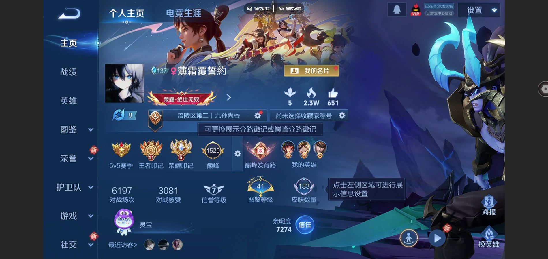 WZCMW432542王者荣耀账号详情图2