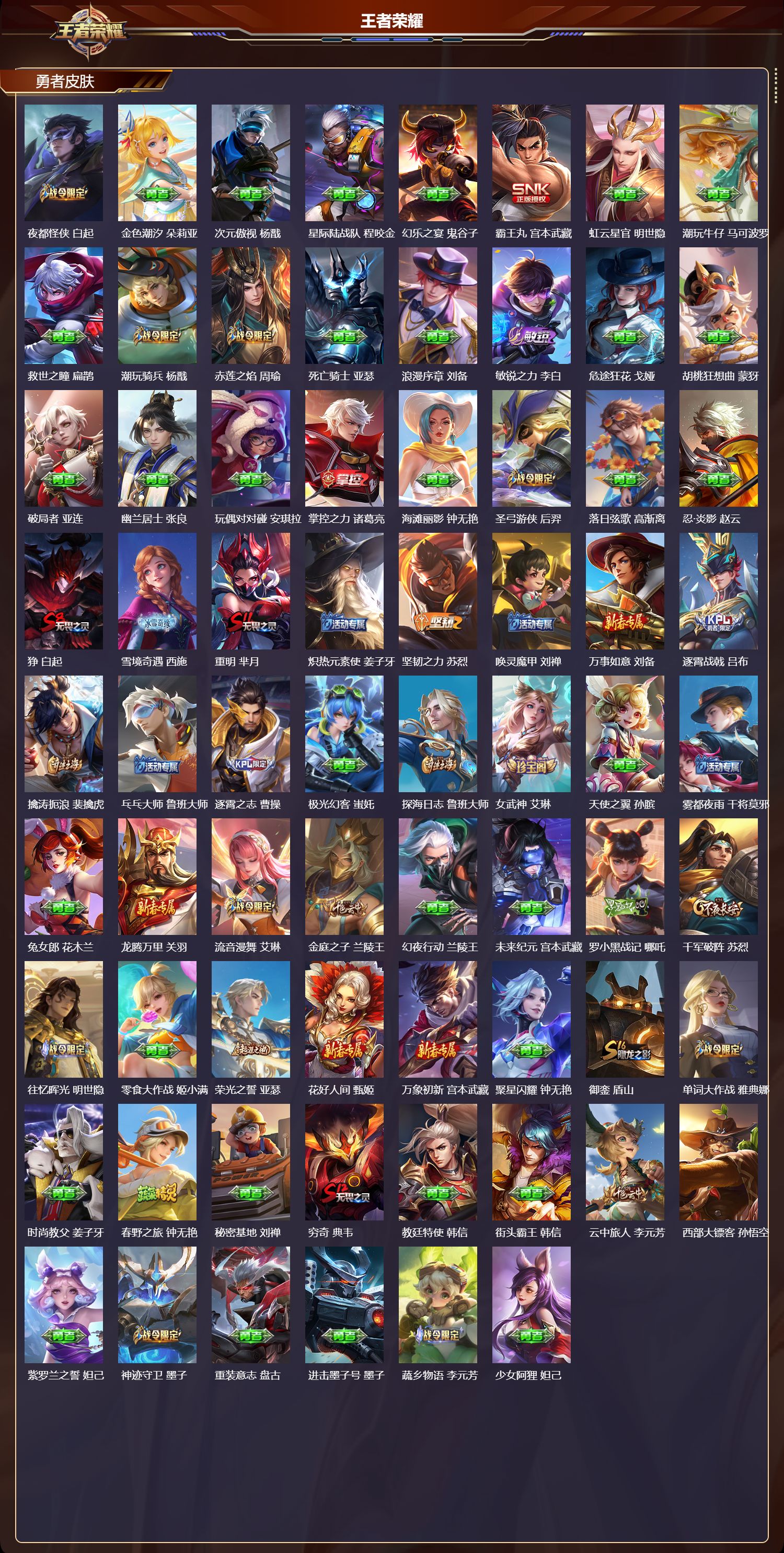 WZCMW420213王者荣耀账号详情图10