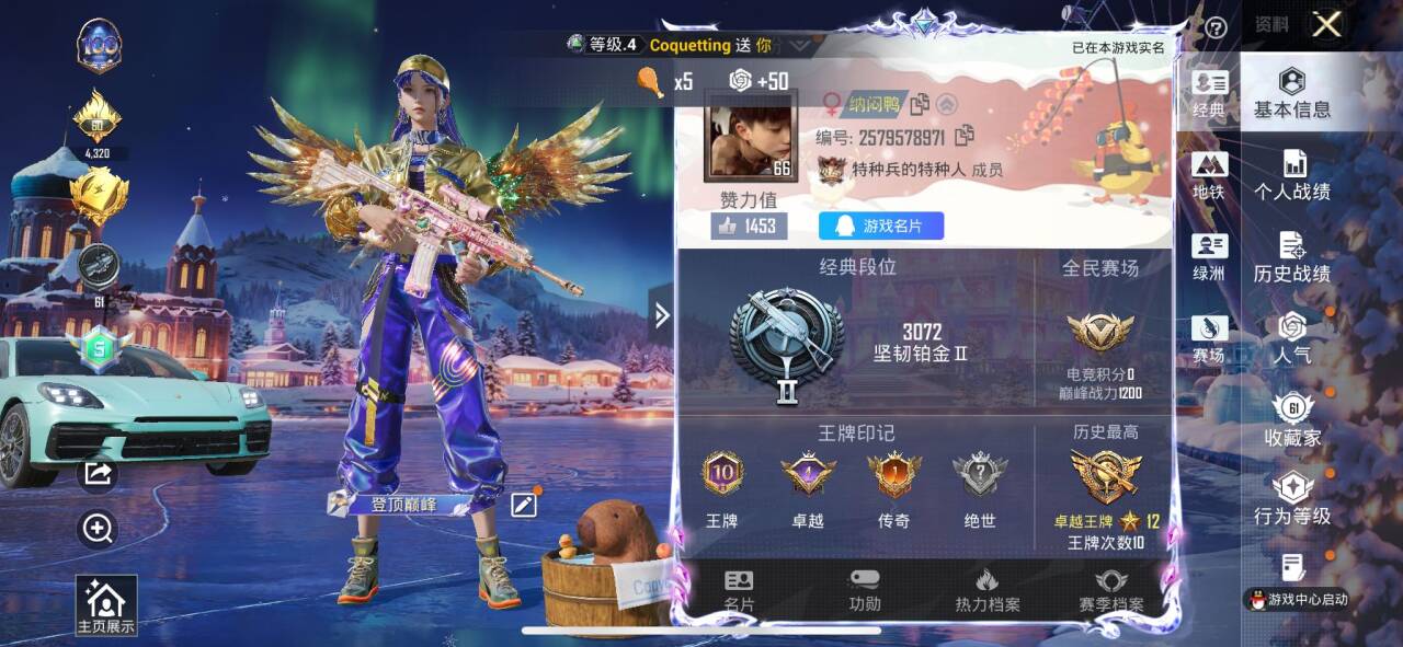 HPCMW417899和平精英账号详情图2