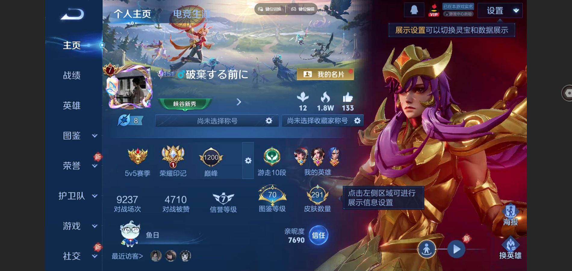 WZCMW432533王者荣耀账号详情图2 WZCMW432533王者荣耀账号详情图2