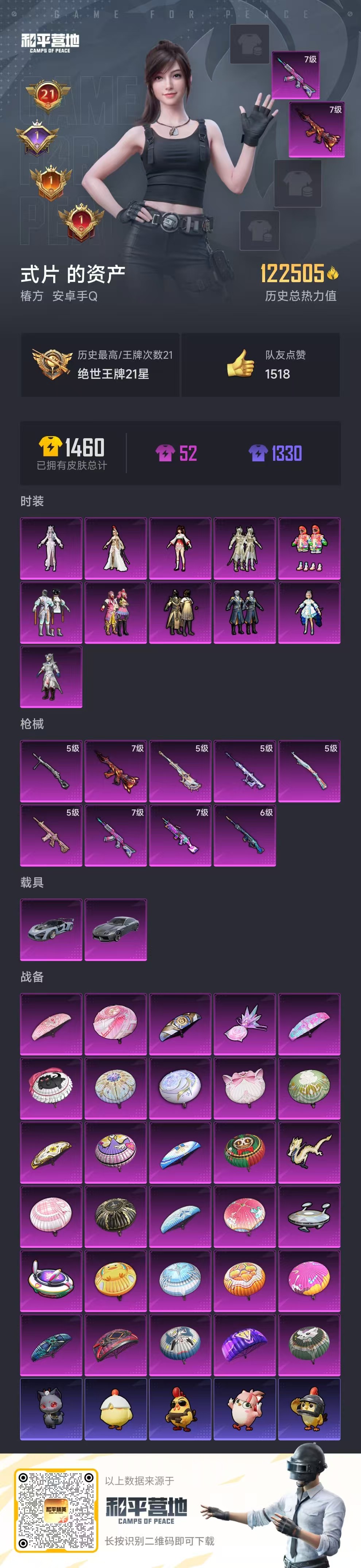 HPSJ417515和平精英账号详情图3