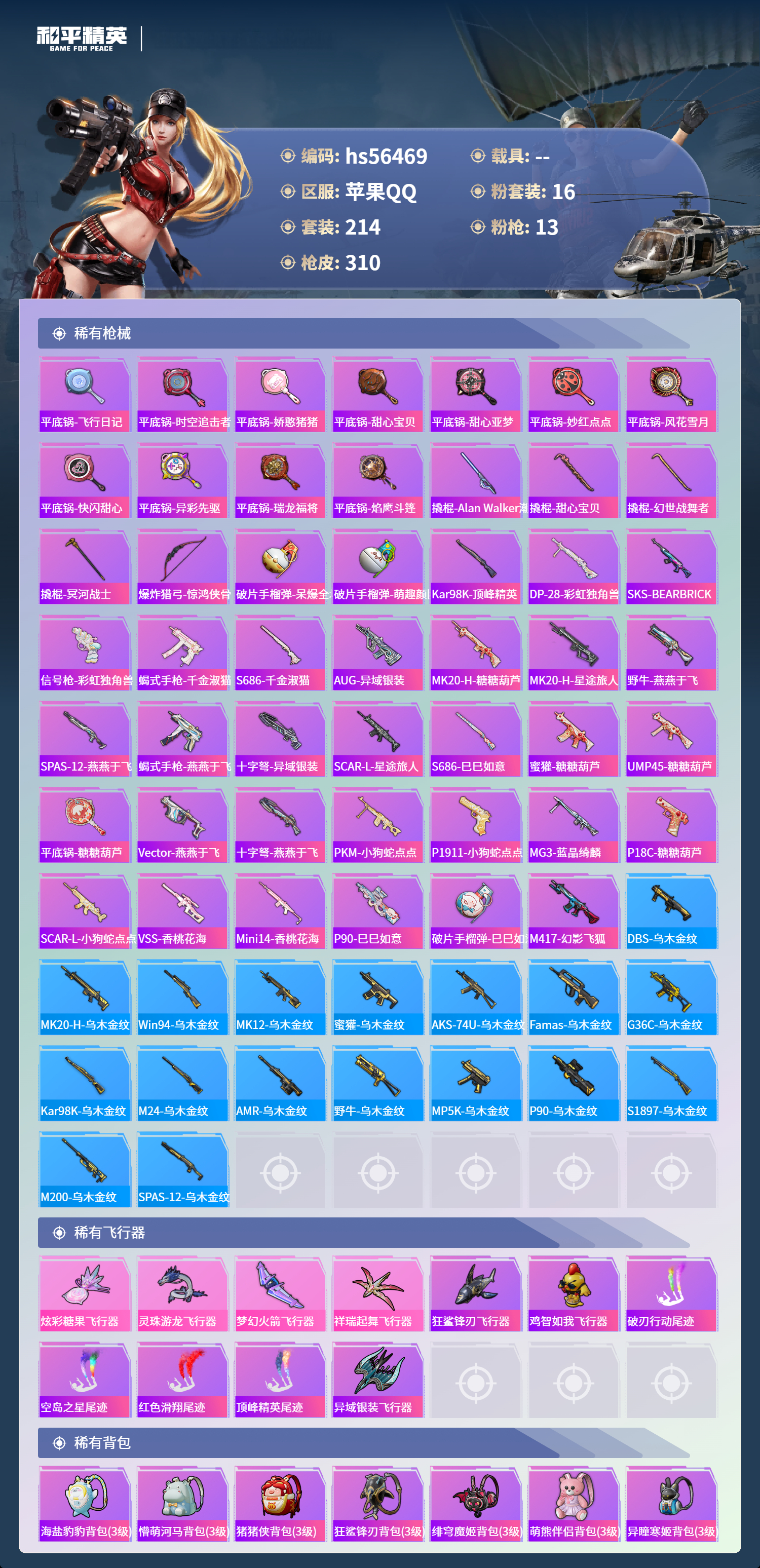 HPSJ412453和平精英账号详情图10 HPSJ412453和平精英账号详情图10