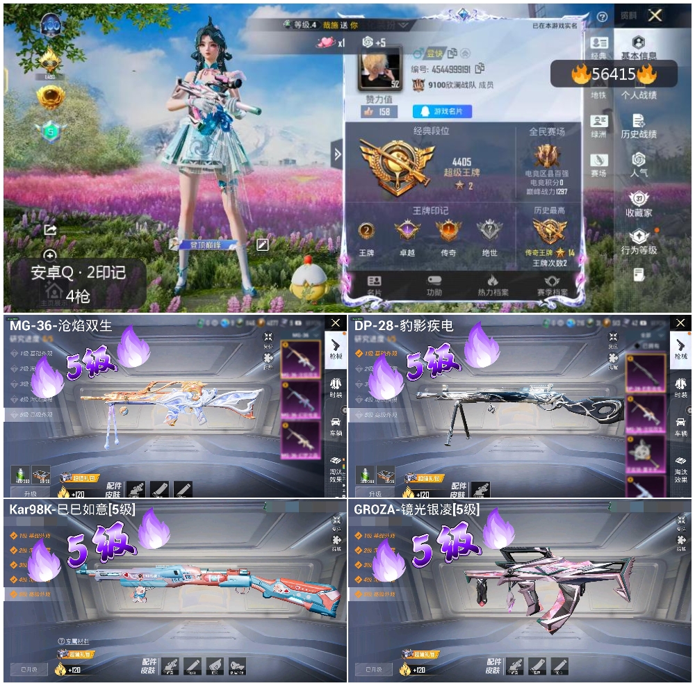 HPSJ412422和平精英账号详情图2