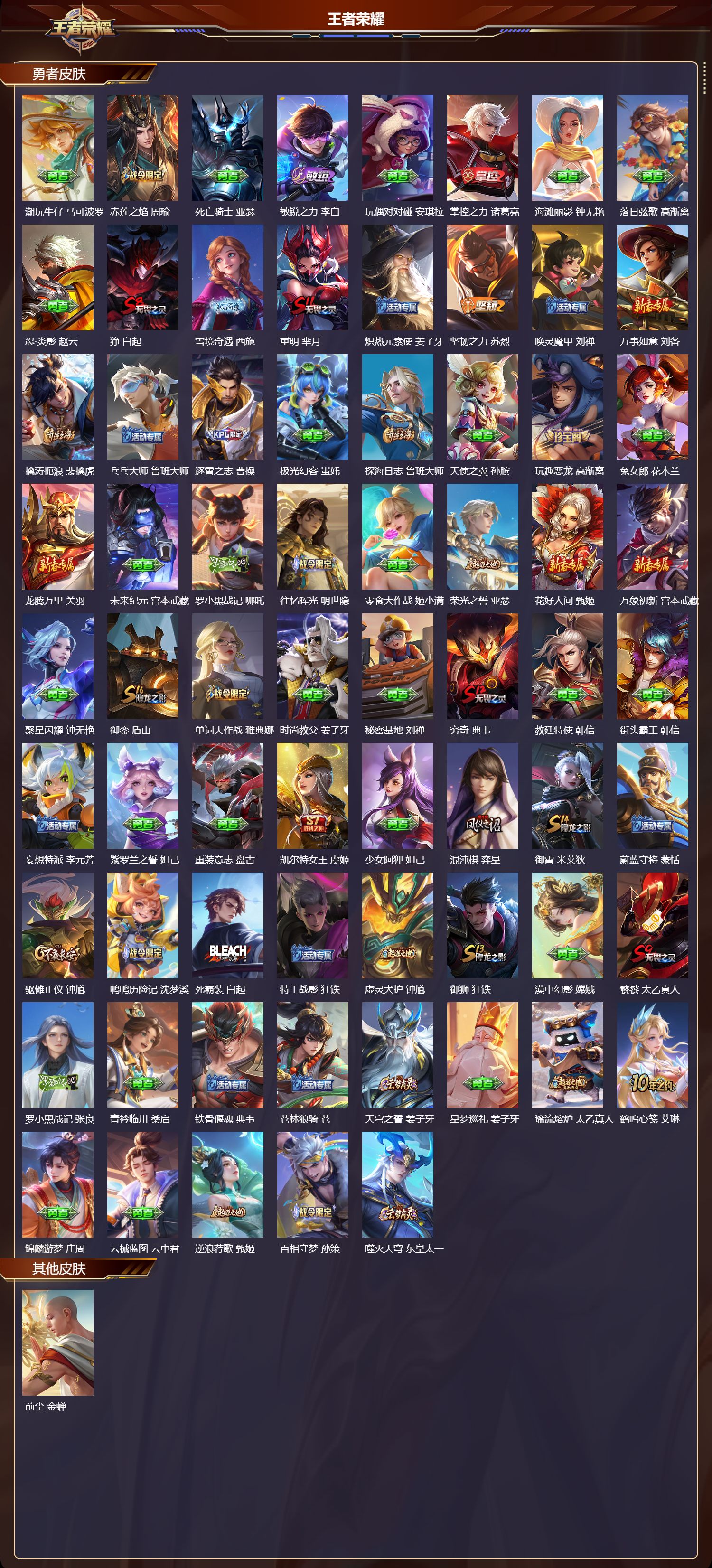 WZQM423866王者荣耀账号详情图5