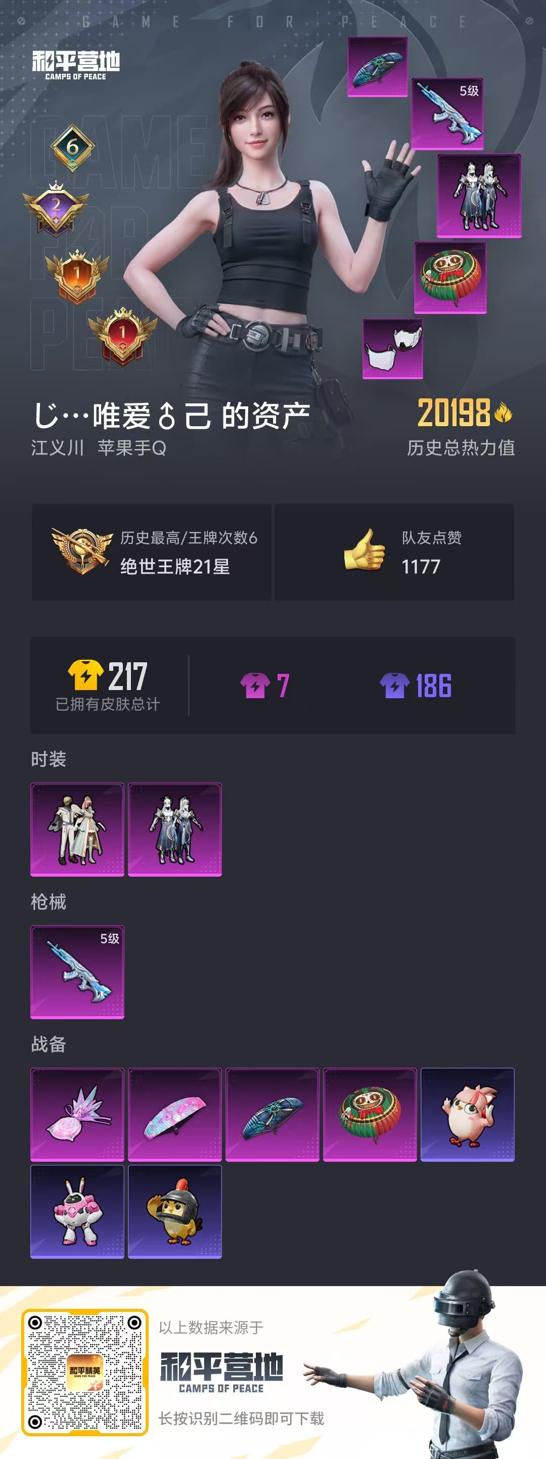 HPSJ412497和平精英账号详情图3