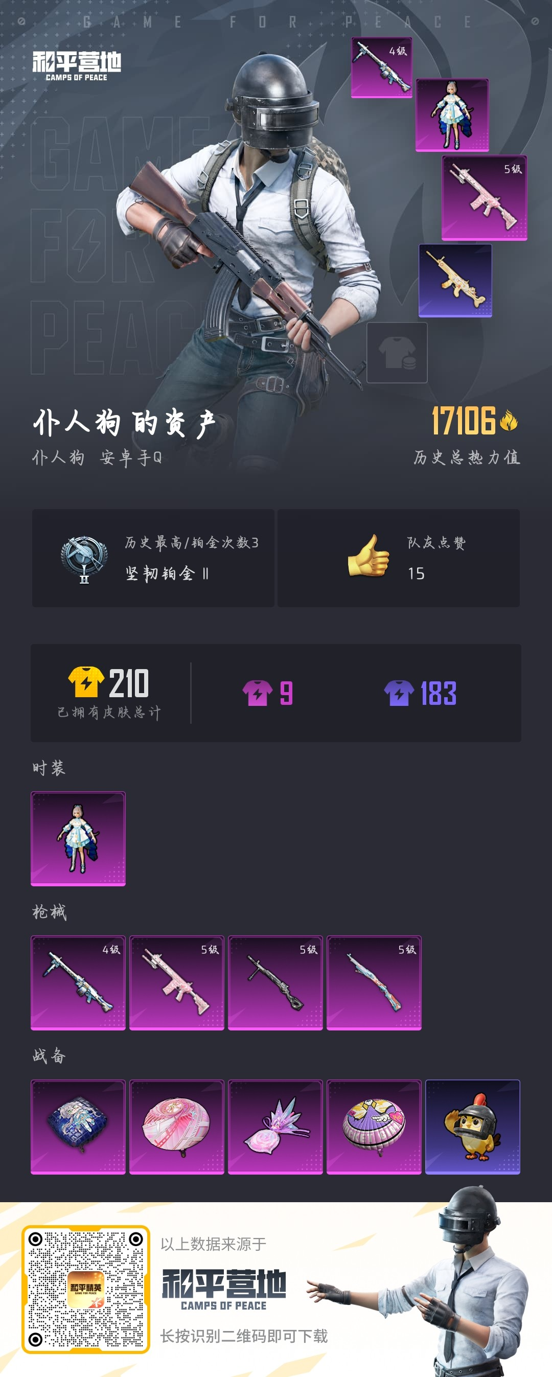 HPSJ412559和平精英账号详情图2