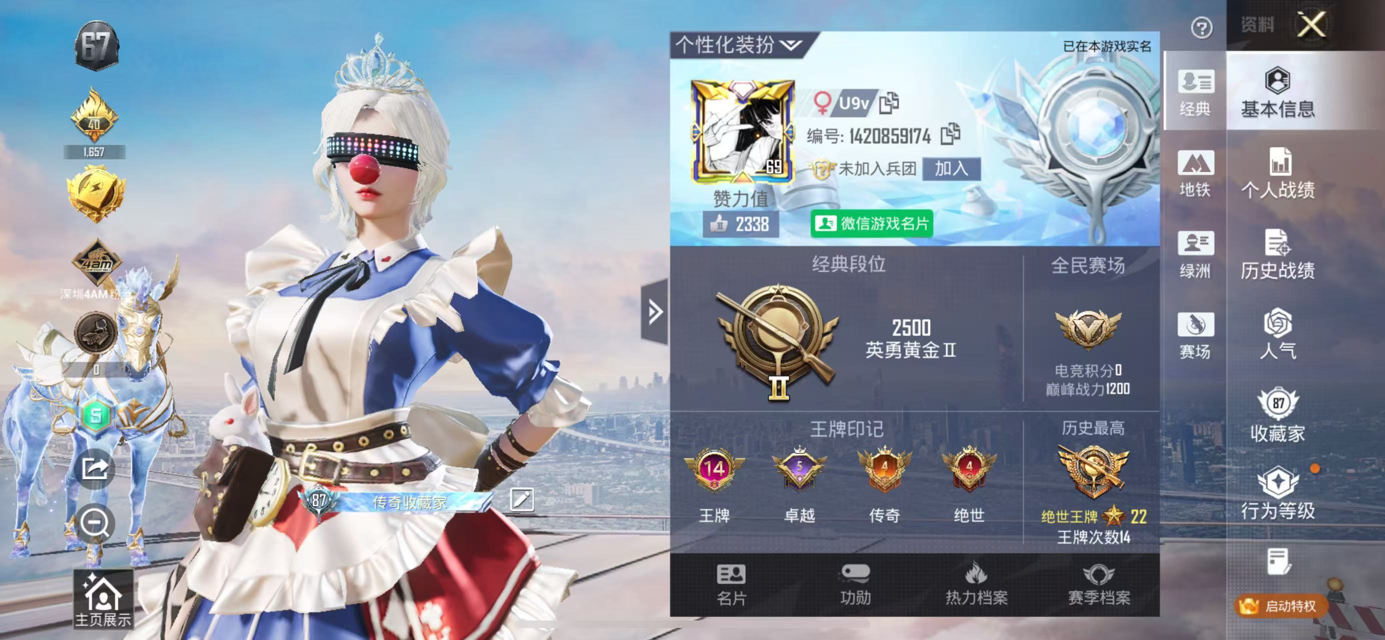 HPSJ412392和平精英账号详情图4