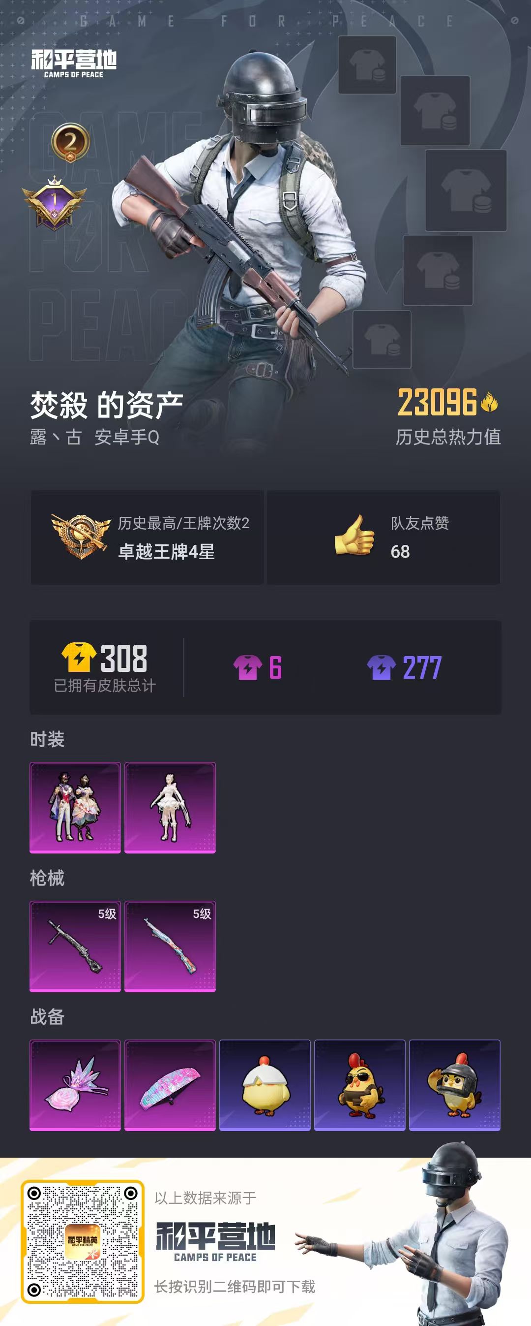 HPSJ412460和平精英账号详情图3 HPSJ412460和平精英账号详情图3