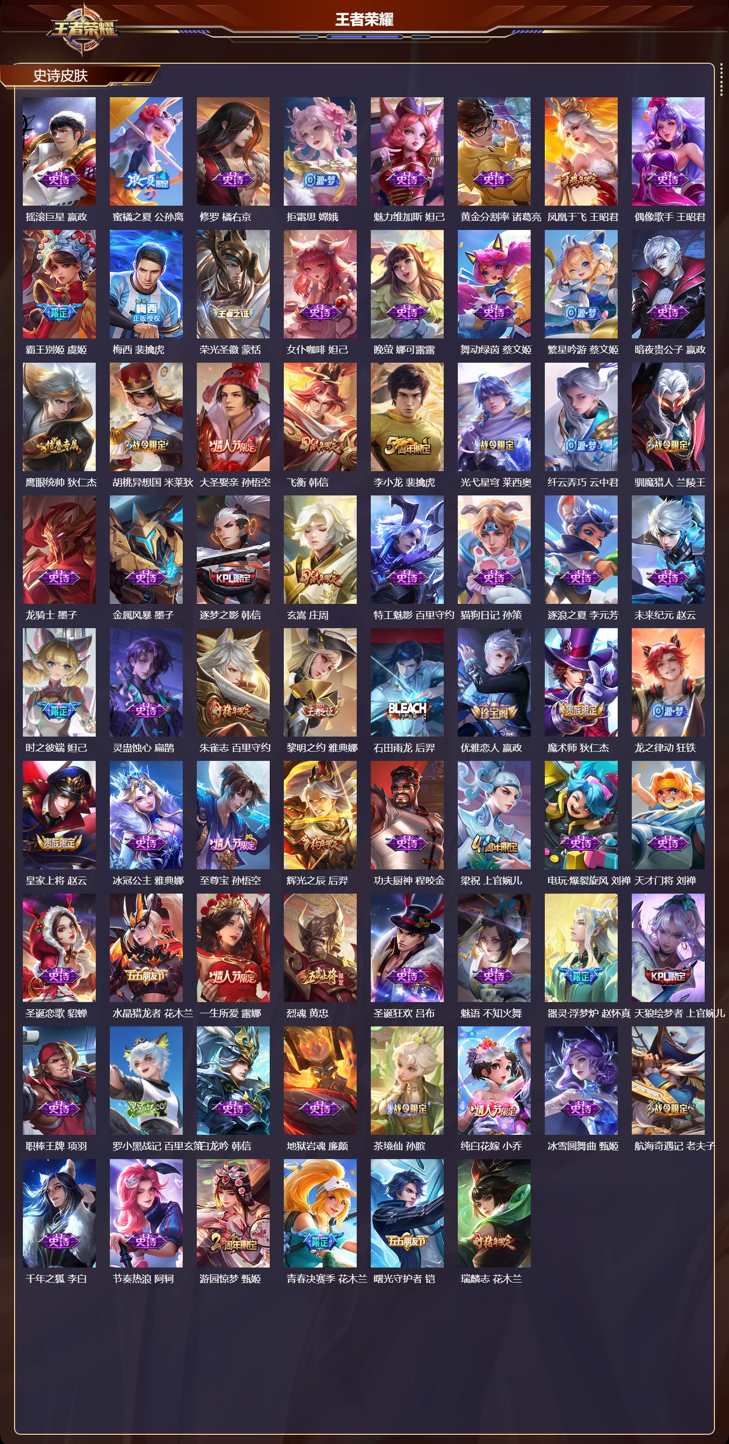 WZQM429542王者荣耀账号详情图4