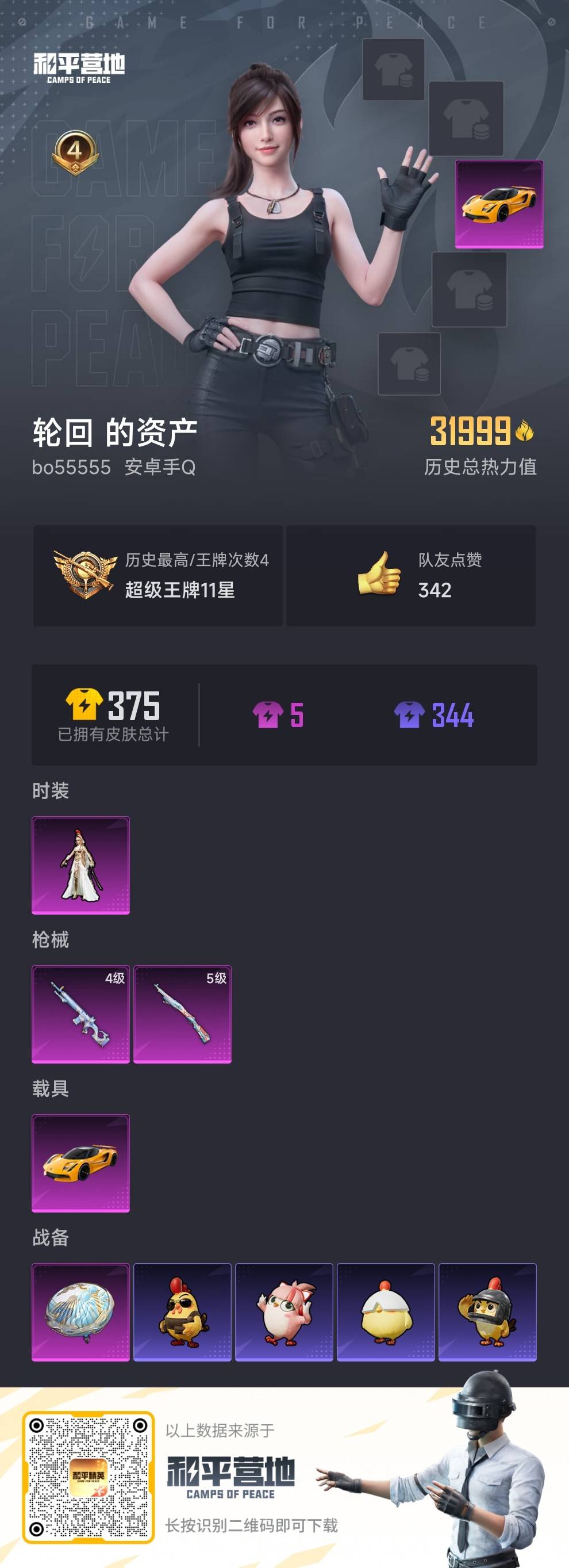 HPCMW421156和平精英账号详情图3