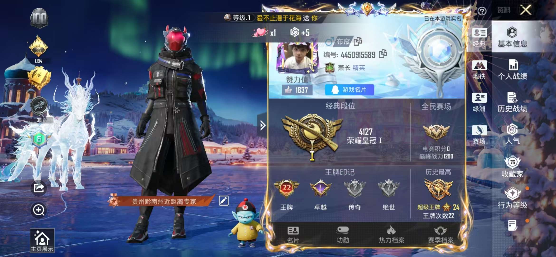 HPSJ413905和平精英账号详情图2