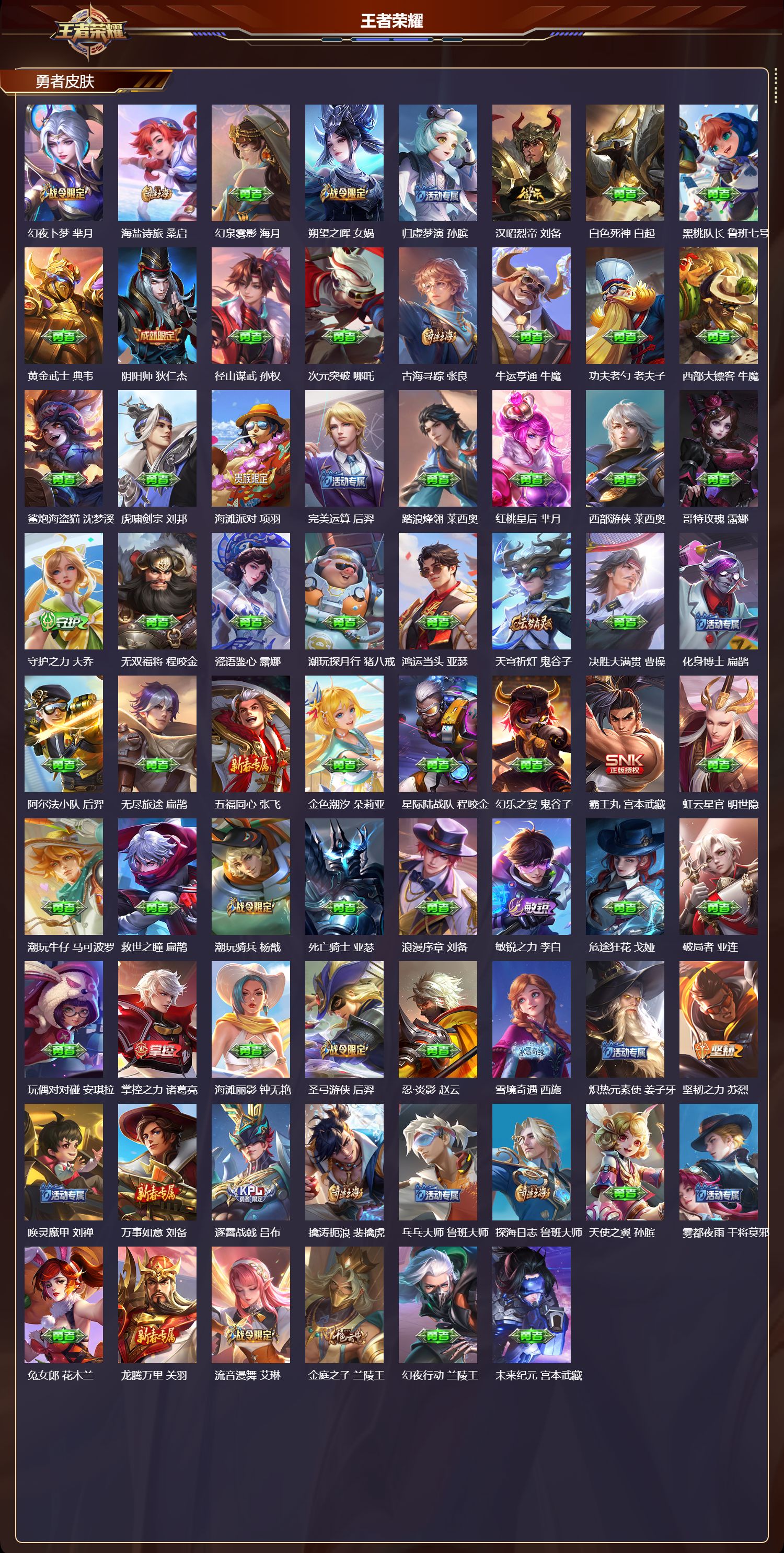 WZQM429535王者荣耀账号详情图6