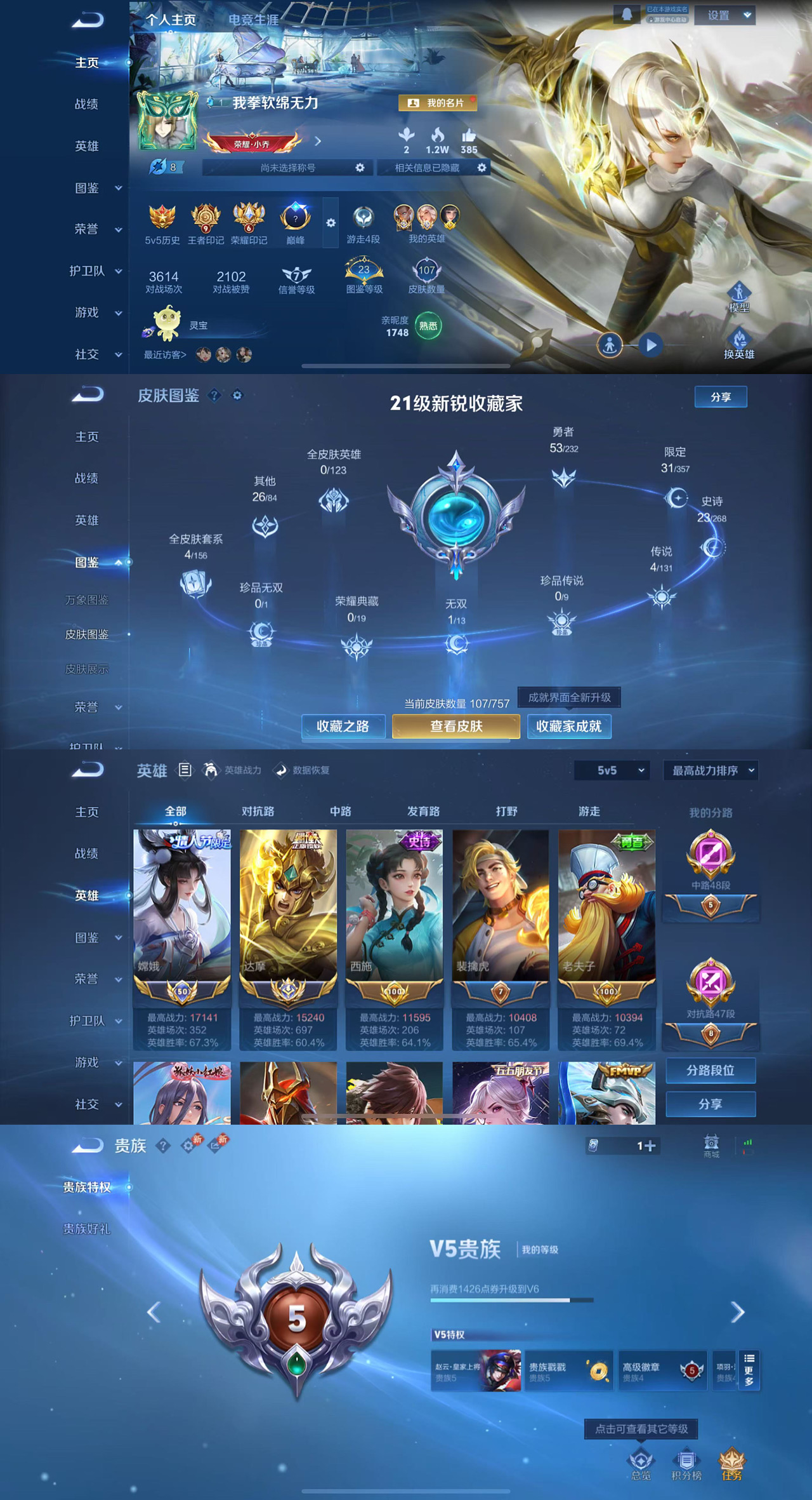 WZLX4221186王者荣耀账号详情图2