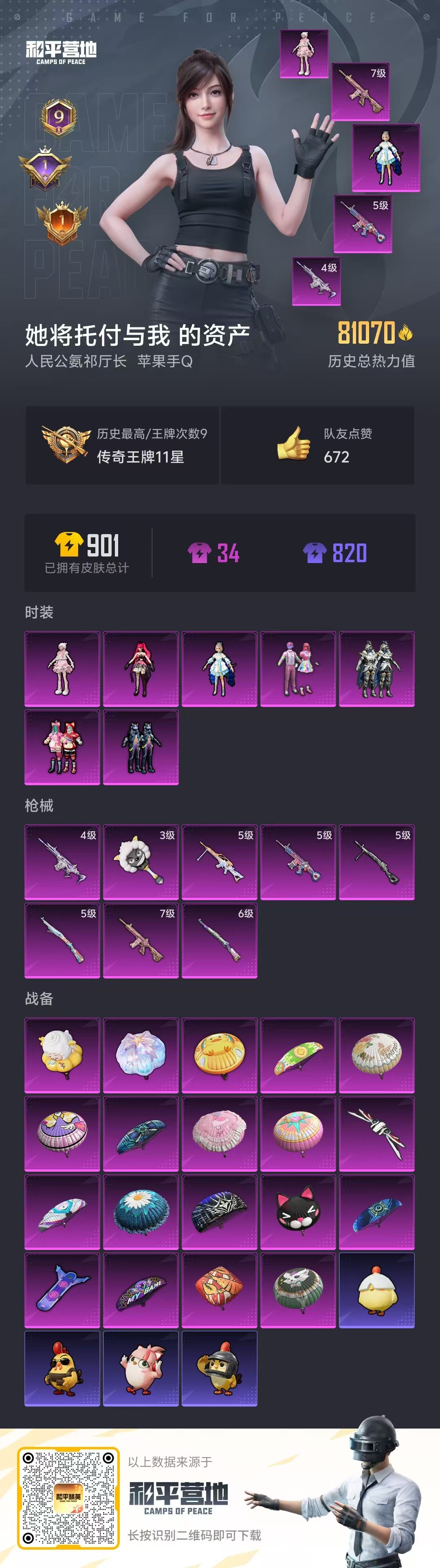 HPSJ413844和平精英账号详情图3