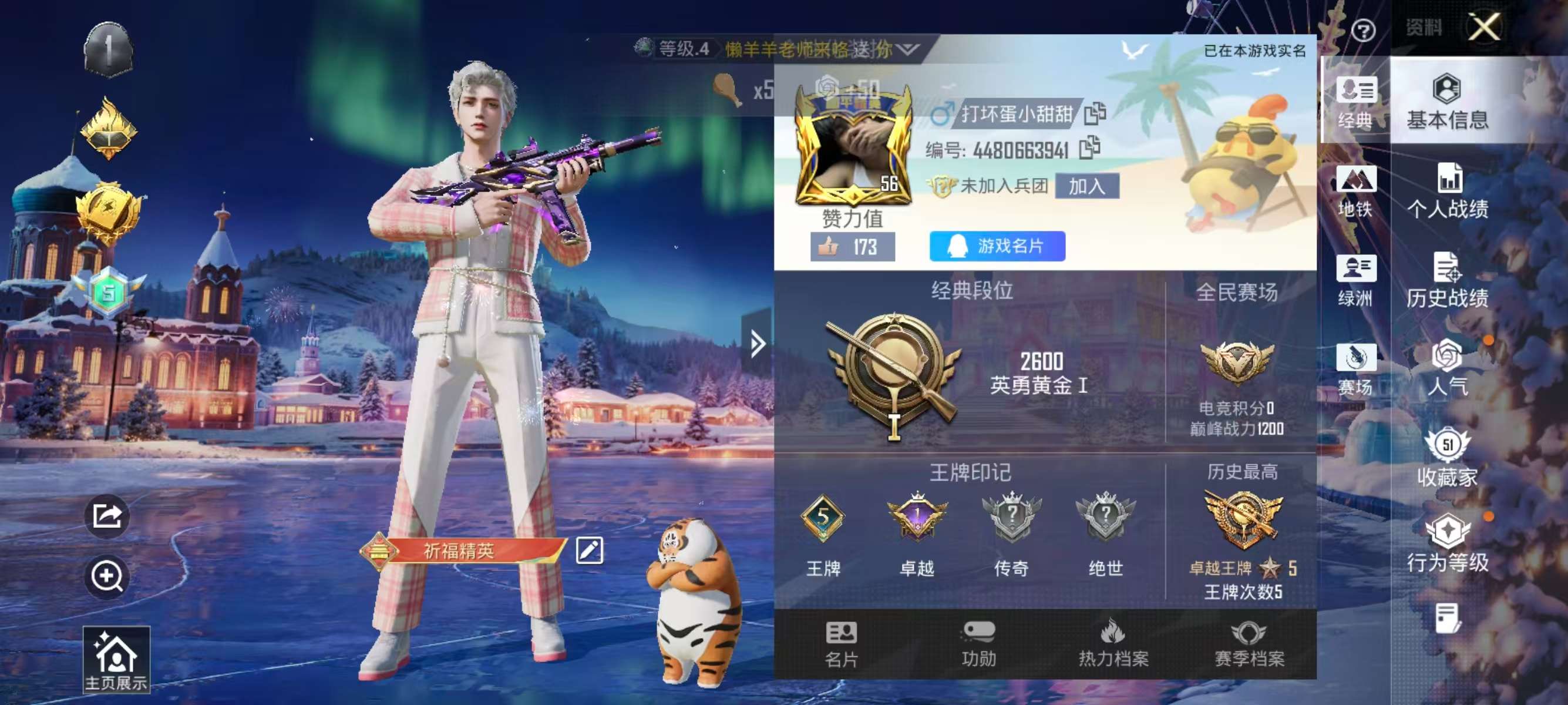 HPCMW417002和平精英账号详情图2