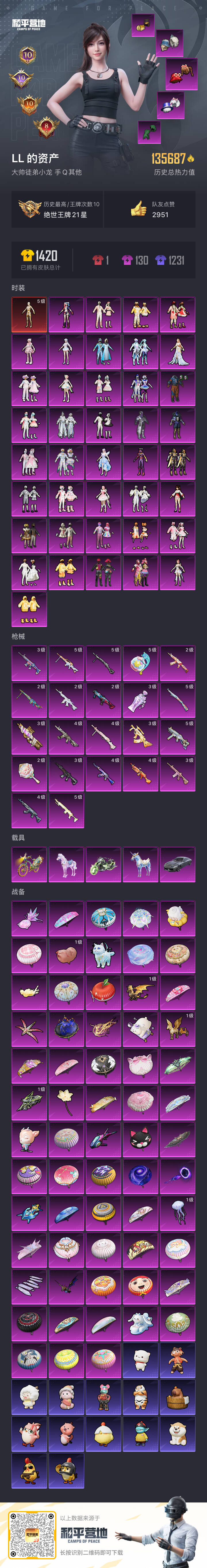 HPSJ420037和平精英账号详情图3 HPSJ420037和平精英账号详情图3