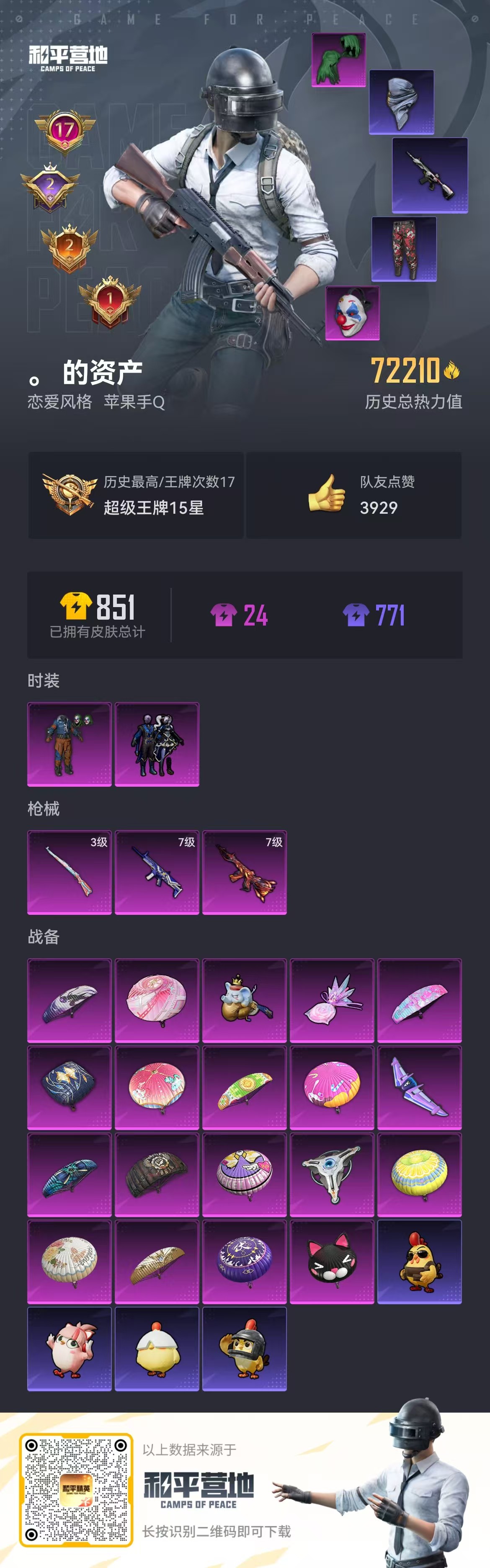 HPSJ414038和平精英账号详情图3