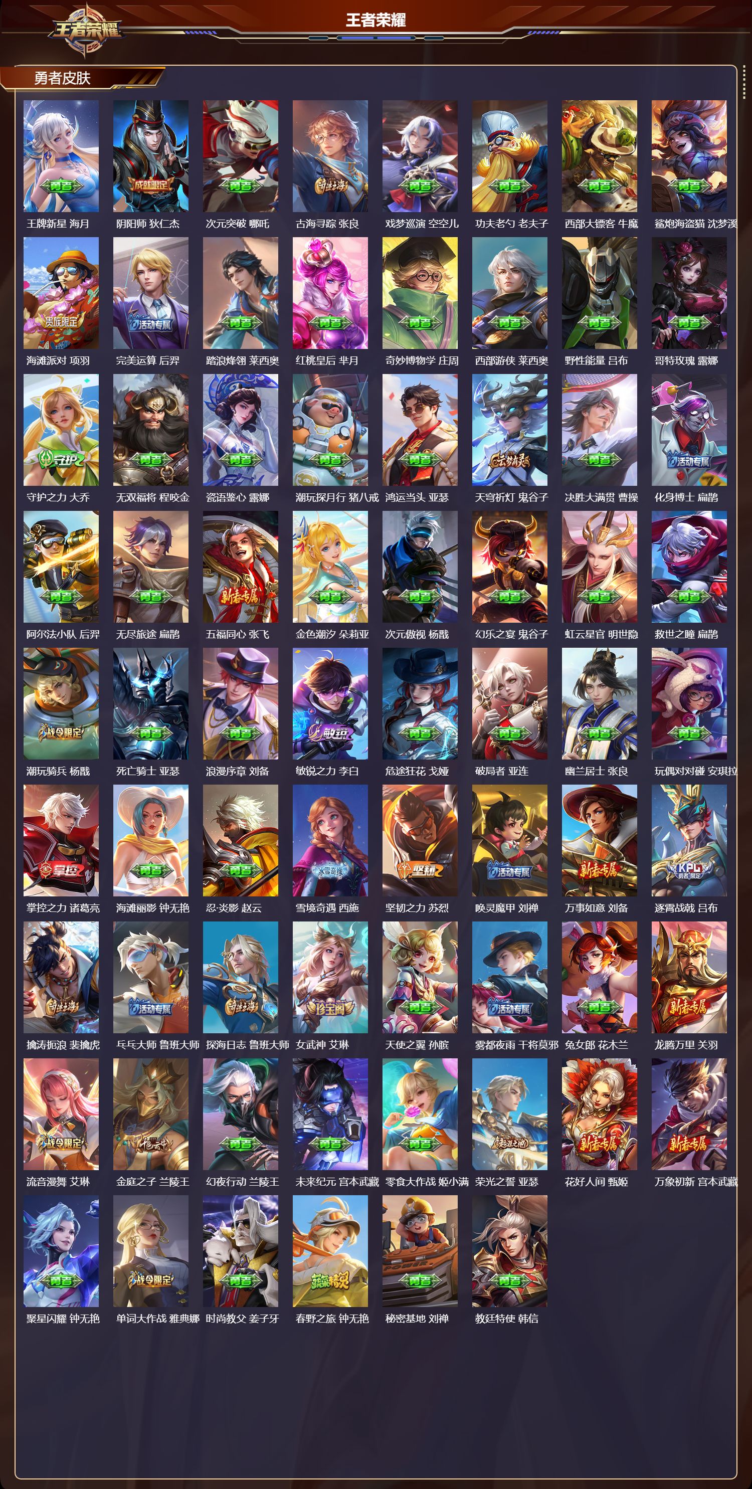 WZMK429559王者荣耀账号详情图4