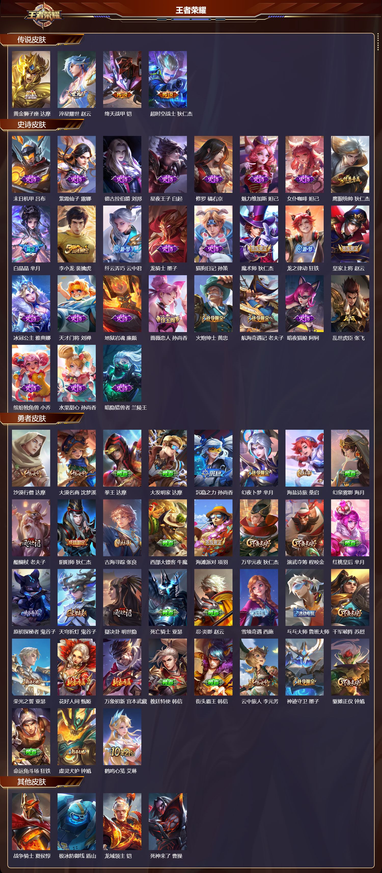 WZMK429552王者荣耀账号详情图2