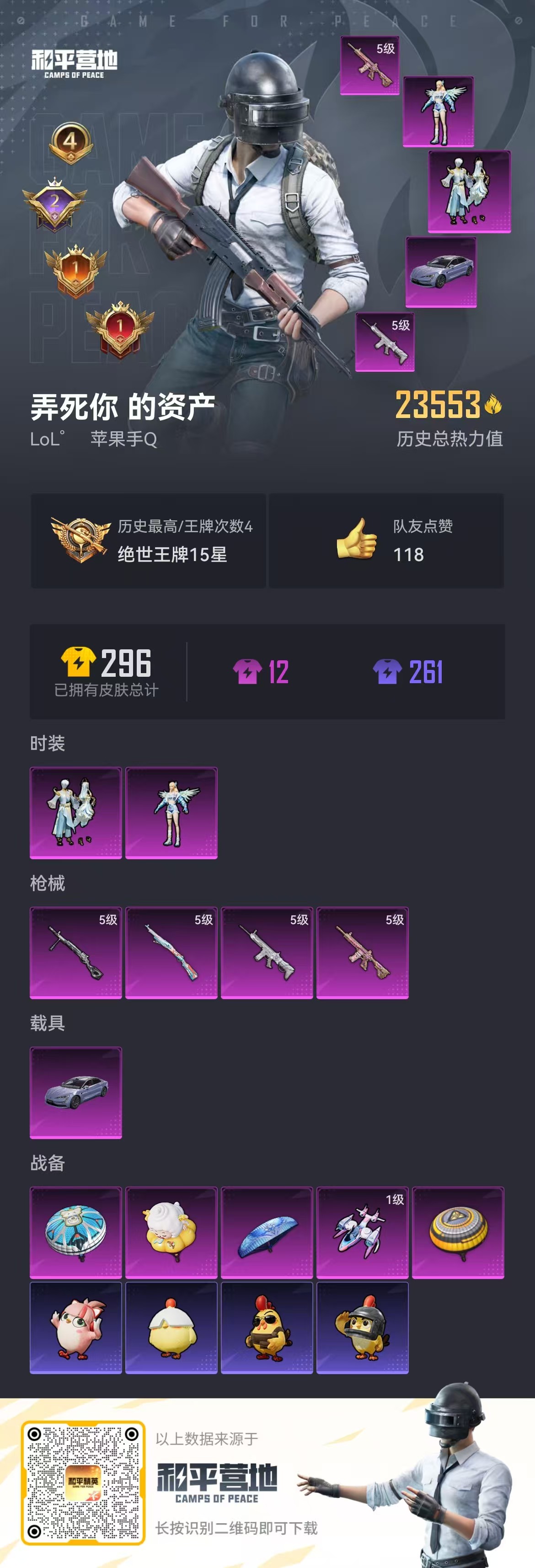 HPSJ413950和平精英账号详情图4