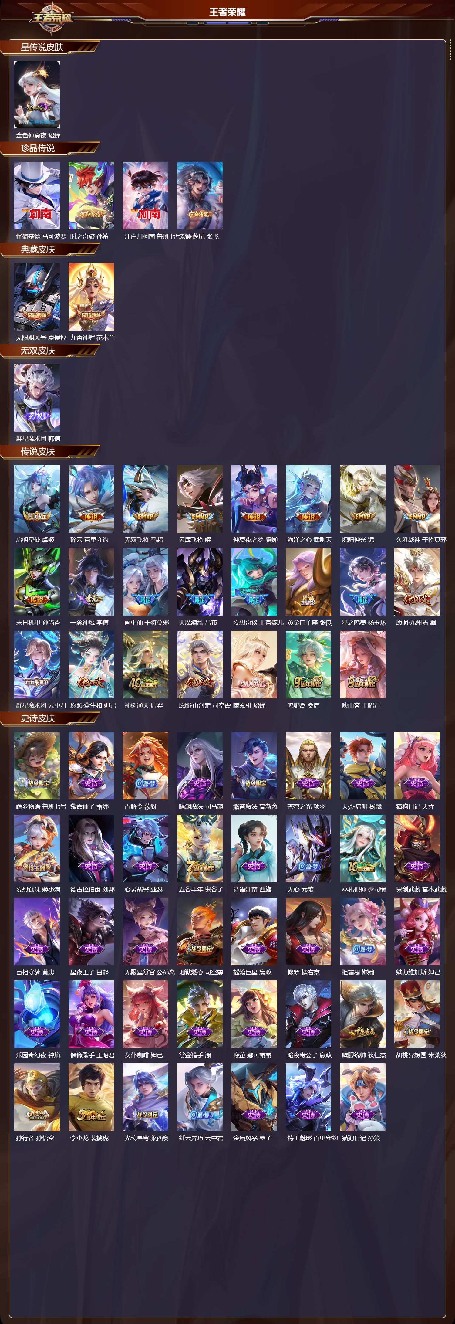 WZMK429534王者荣耀账号详情图2