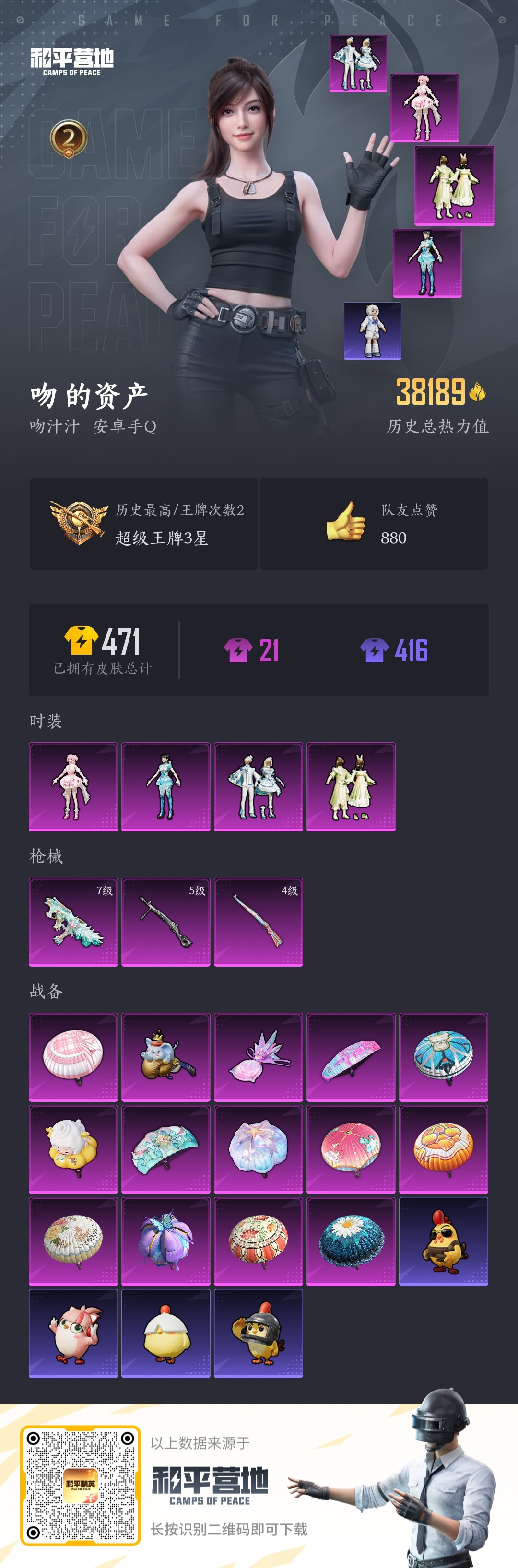 HPSJ415119和平精英账号详情图2