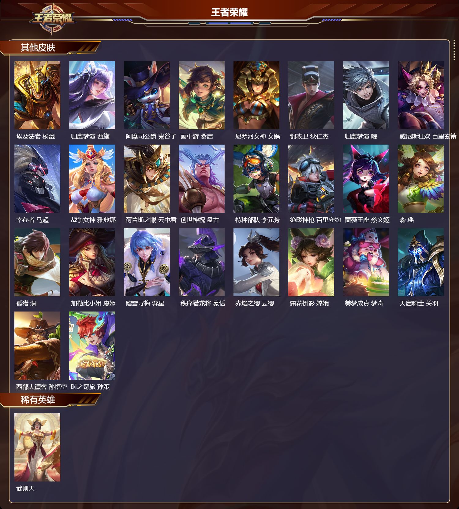 WZMK433963王者荣耀账号详情图6