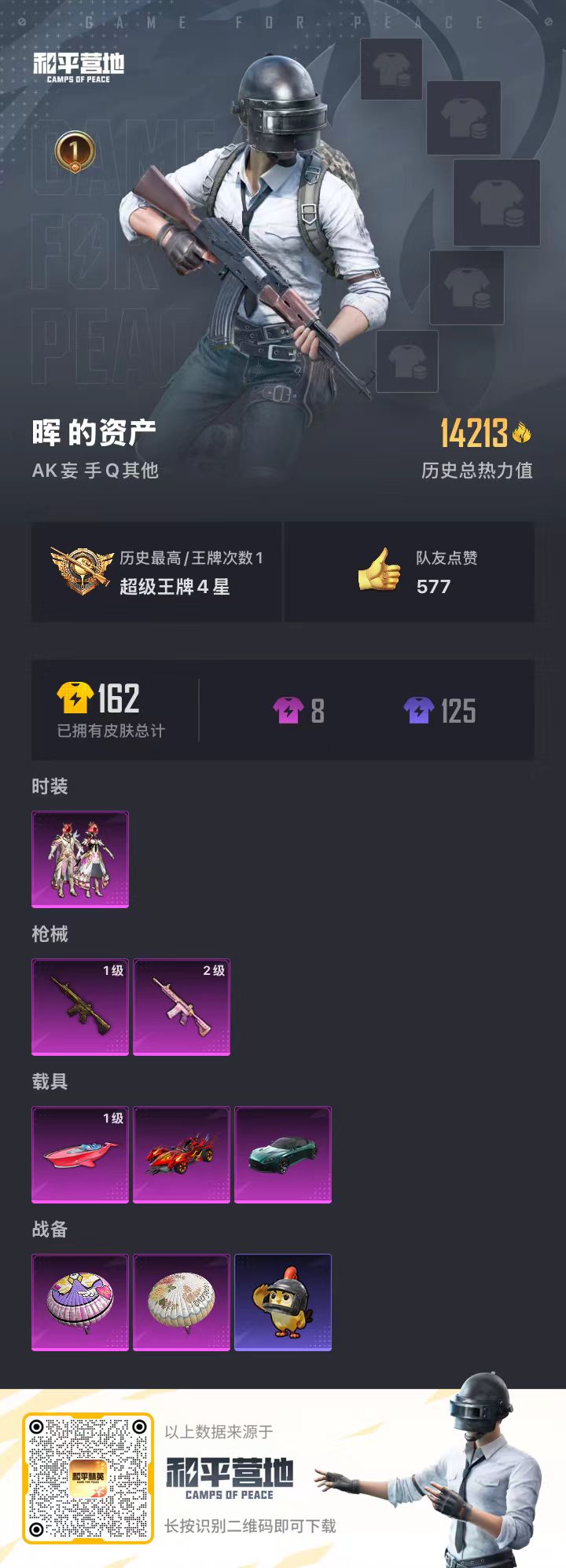 HPCMW421443和平精英账号详情图3