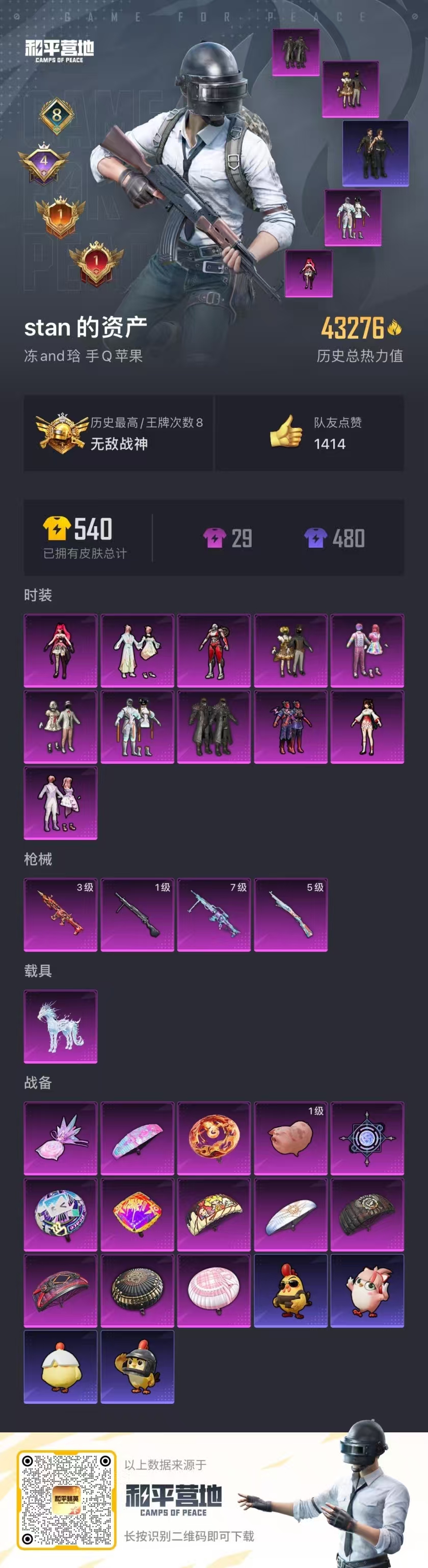 HPSJ415690和平精英账号详情图3