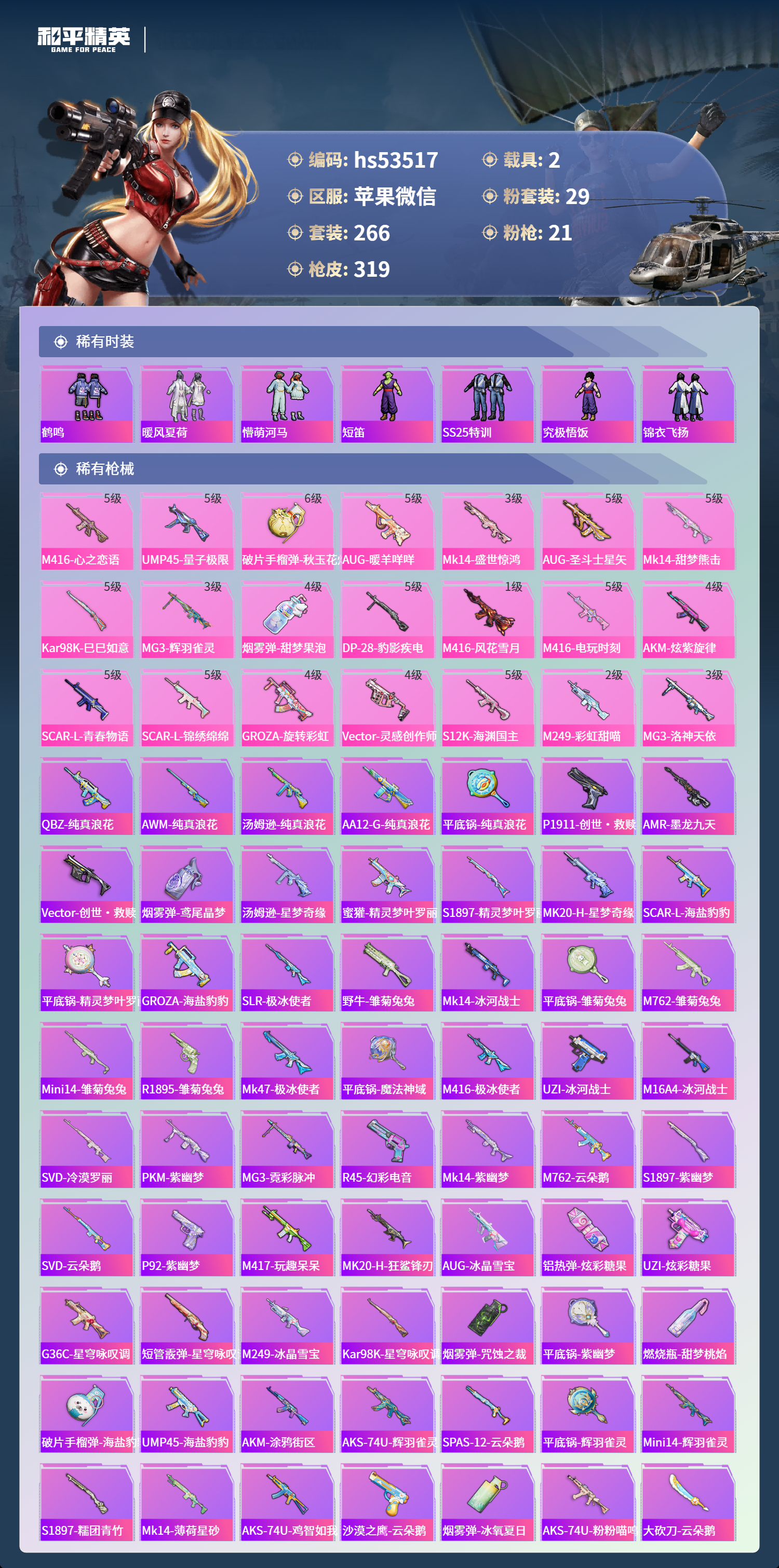 HPCMW417994和平精英账号详情图9 HPCMW417994和平精英账号详情图9