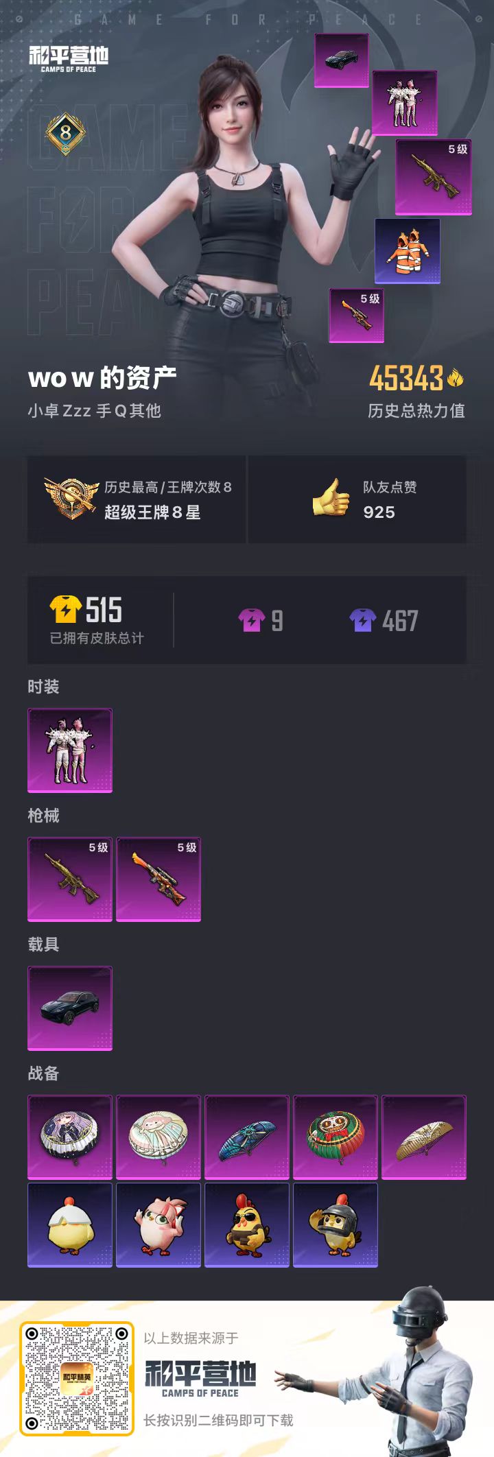 HPSJ415600和平精英账号详情图4