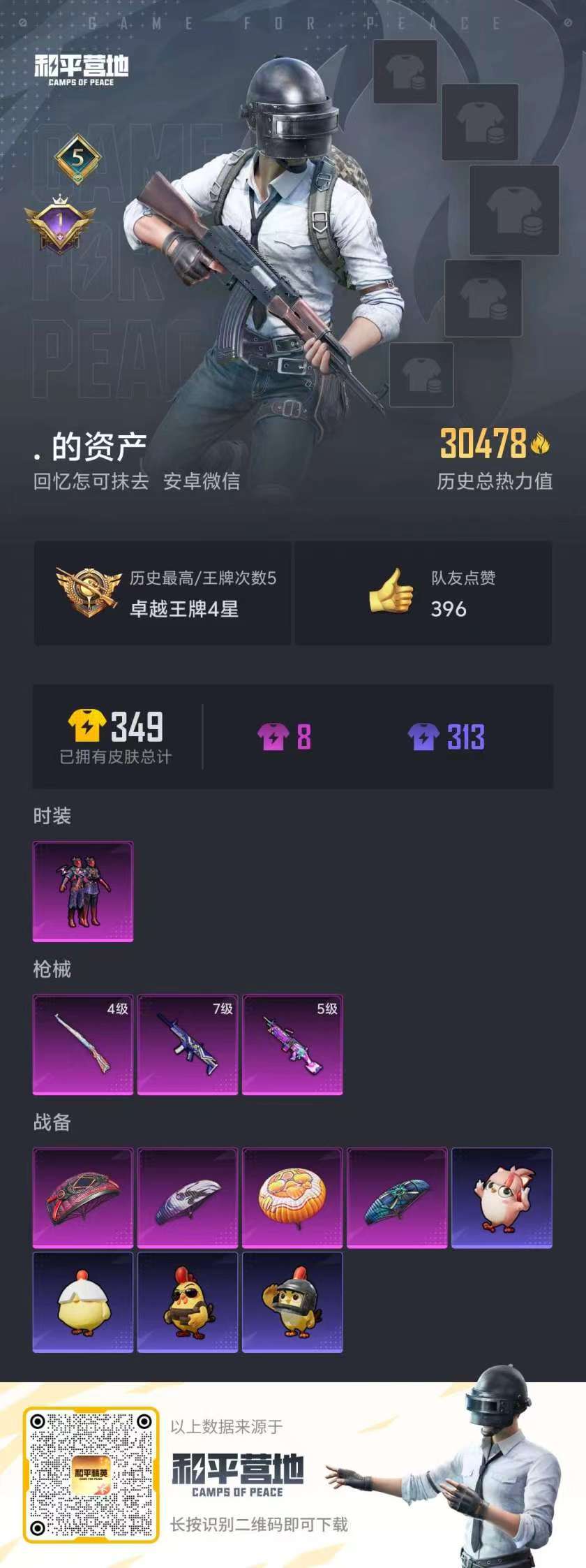 HPSJ415652和平精英账号详情图3