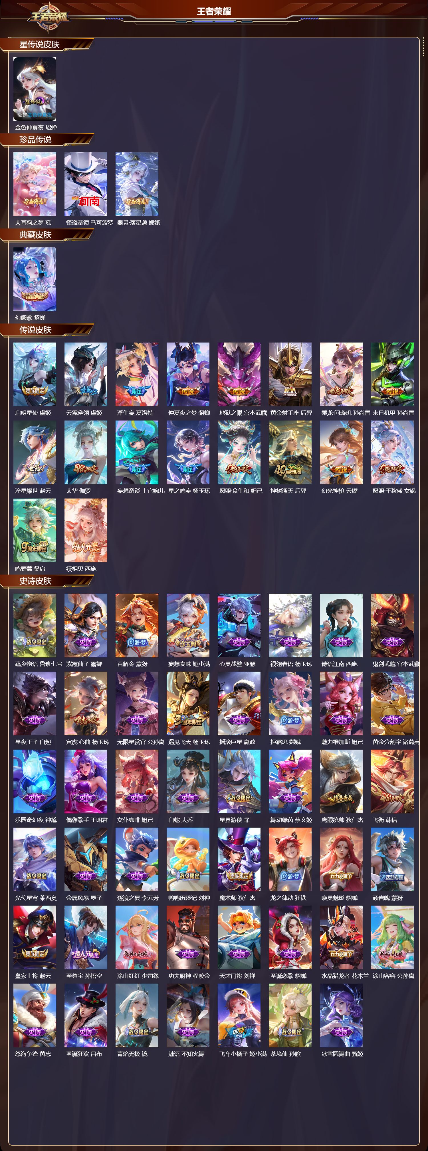 WZQM434047王者荣耀账号详情图3